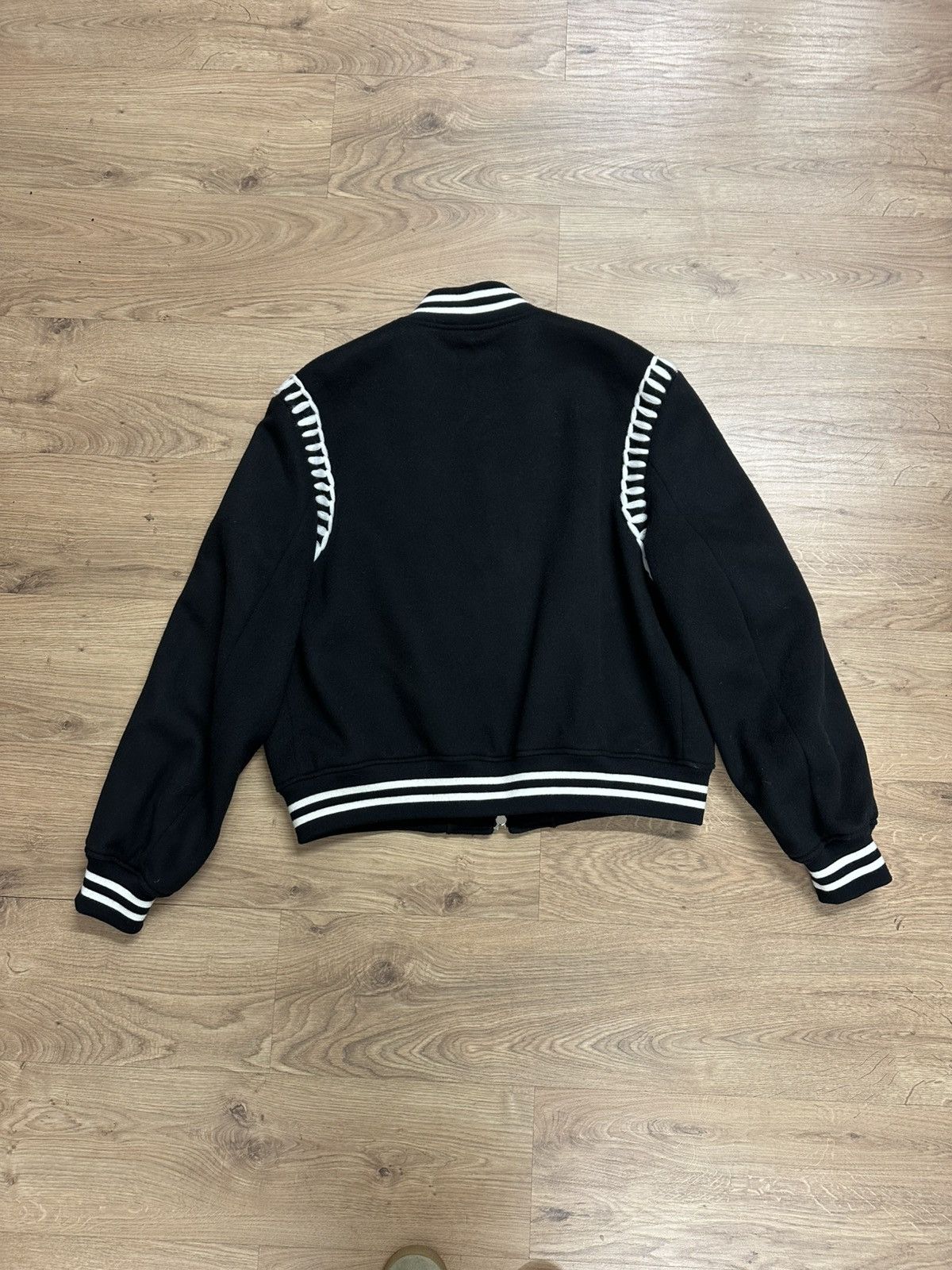 Alexander McQueen Alexander McQueen Embroidered Wool Bomber Jacket Size US L / EU 52-54 / 3 - 9 Thumbnail