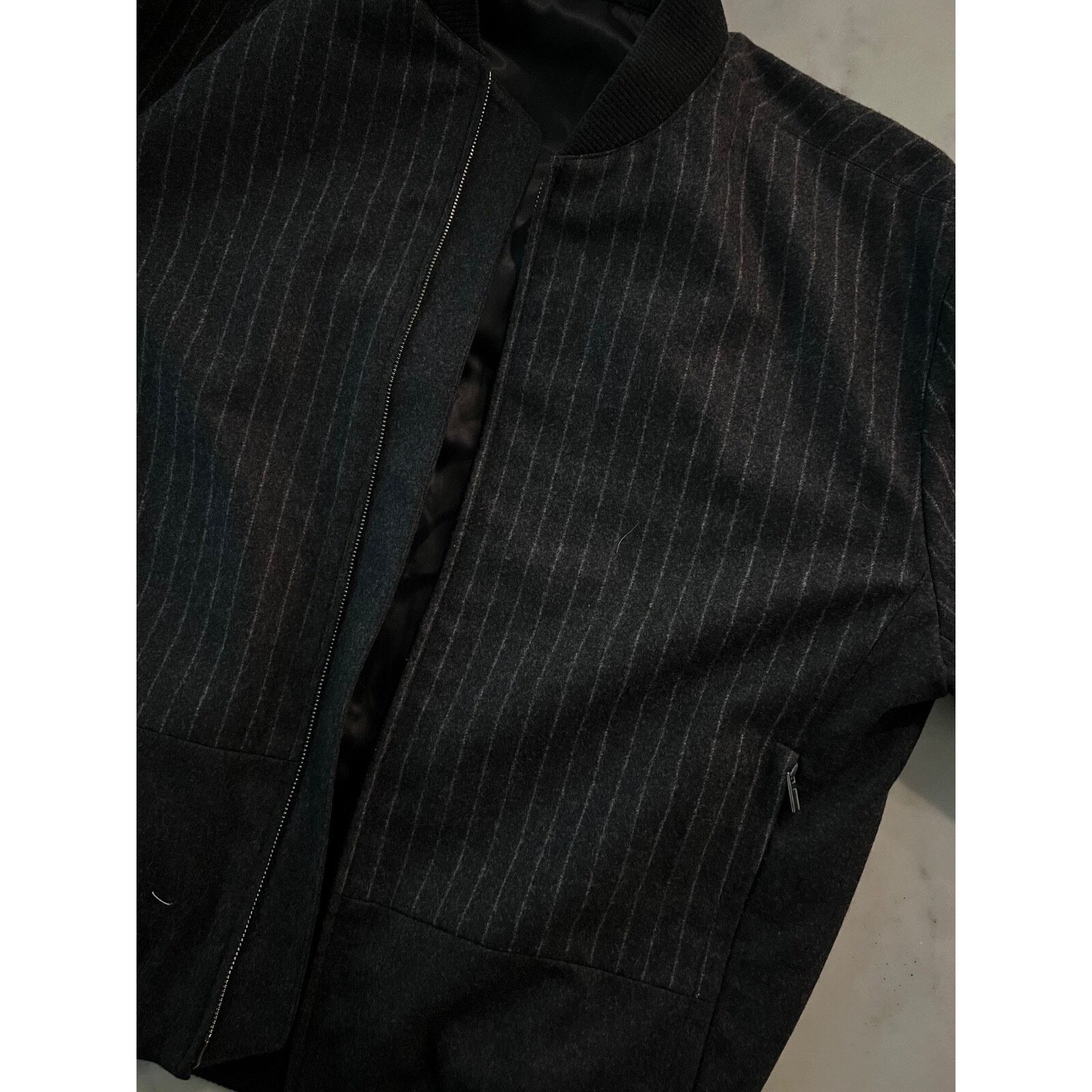 Hermes $5050 Hermes Blouson Bord Cote Wool Bomber Grey IT50 Size US M / EU 48-50 / 2 - 10 Thumbnail