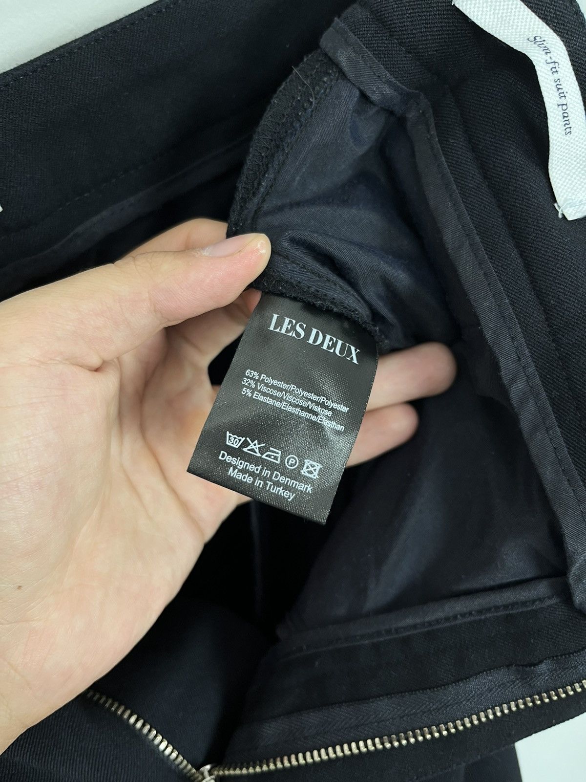 Les Deux Les Deux Luxury Polyester & Viscose Slim Fit Pants Trousers Size US 34 / EU 50 - 13 Thumbnail