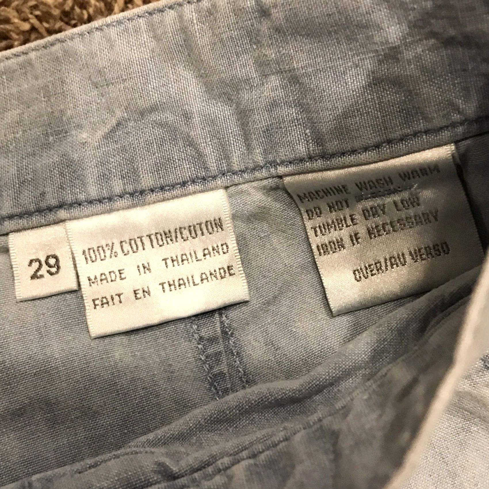 Liz Claiborne Claiborne Womens Shorts Denim Cotton Blue 29 Regular Waist 27 Inseam 6" High Rise Adult Casual American Chino Vintage No Size 29" - 4 Thumbnail