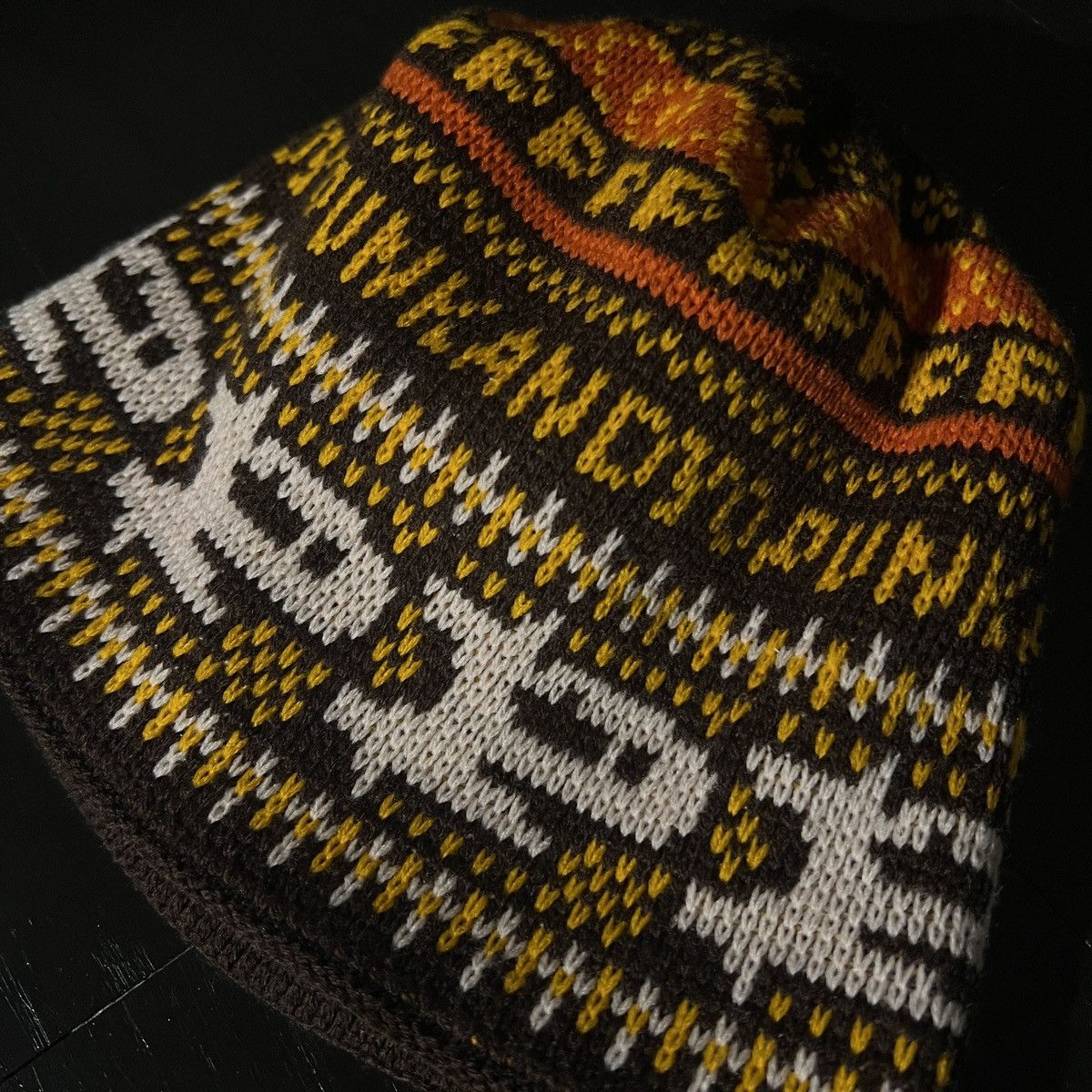 punkandyo BROWN SKULLY BEANIE