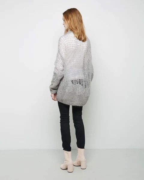 Maison Margiela MAISON MARGIELA WEB KNIT PUNK WOOL MOHAIR SWEATER JUMPER Size M / US 6-8 / IT 42-44 - 16 Thumbnail
