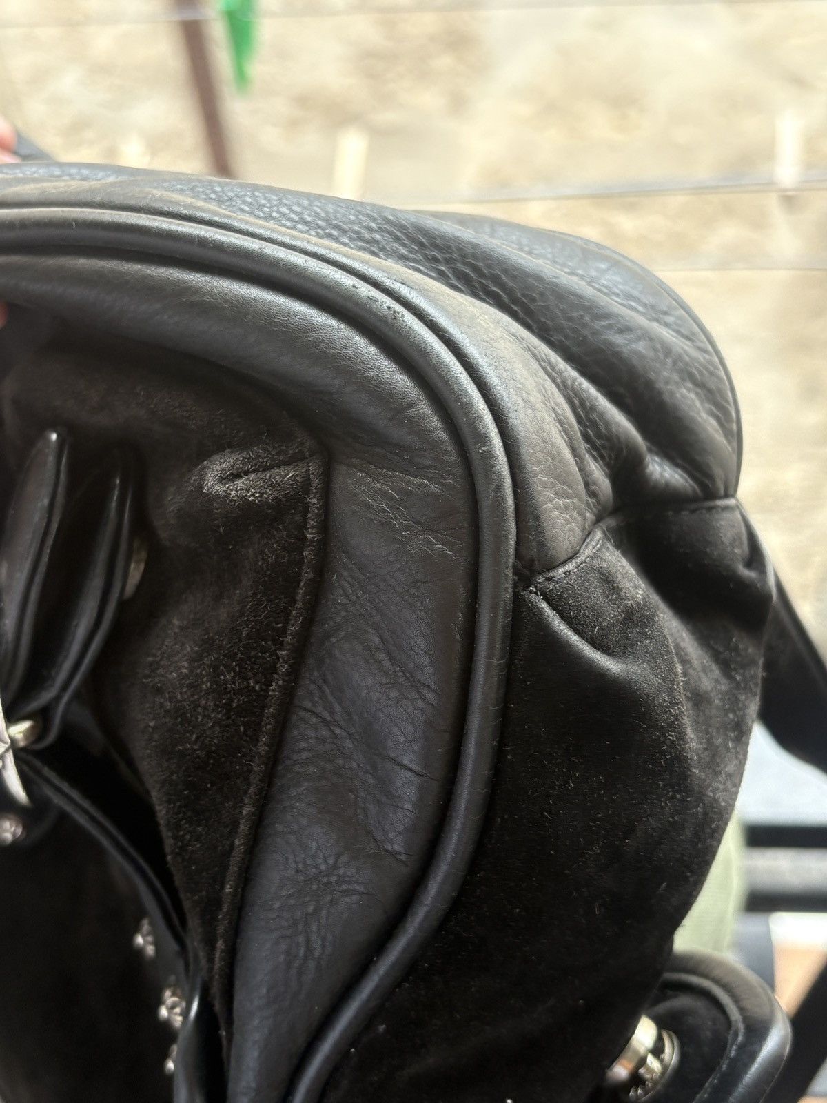 Chrome Hearts Chrome Hearts Suede & leather Backpack w/Sterling silver Size ONE SIZE - 18 Thumbnail