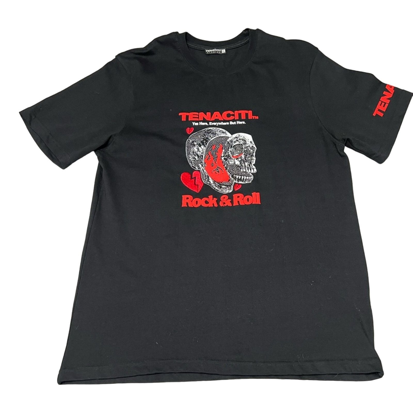 Other Tenaciti Studios ‘Skull Hearts’ Streetwear Shirt MEN XL $100 Size US XL / EU 56 / 4 - 2 Thumbnail