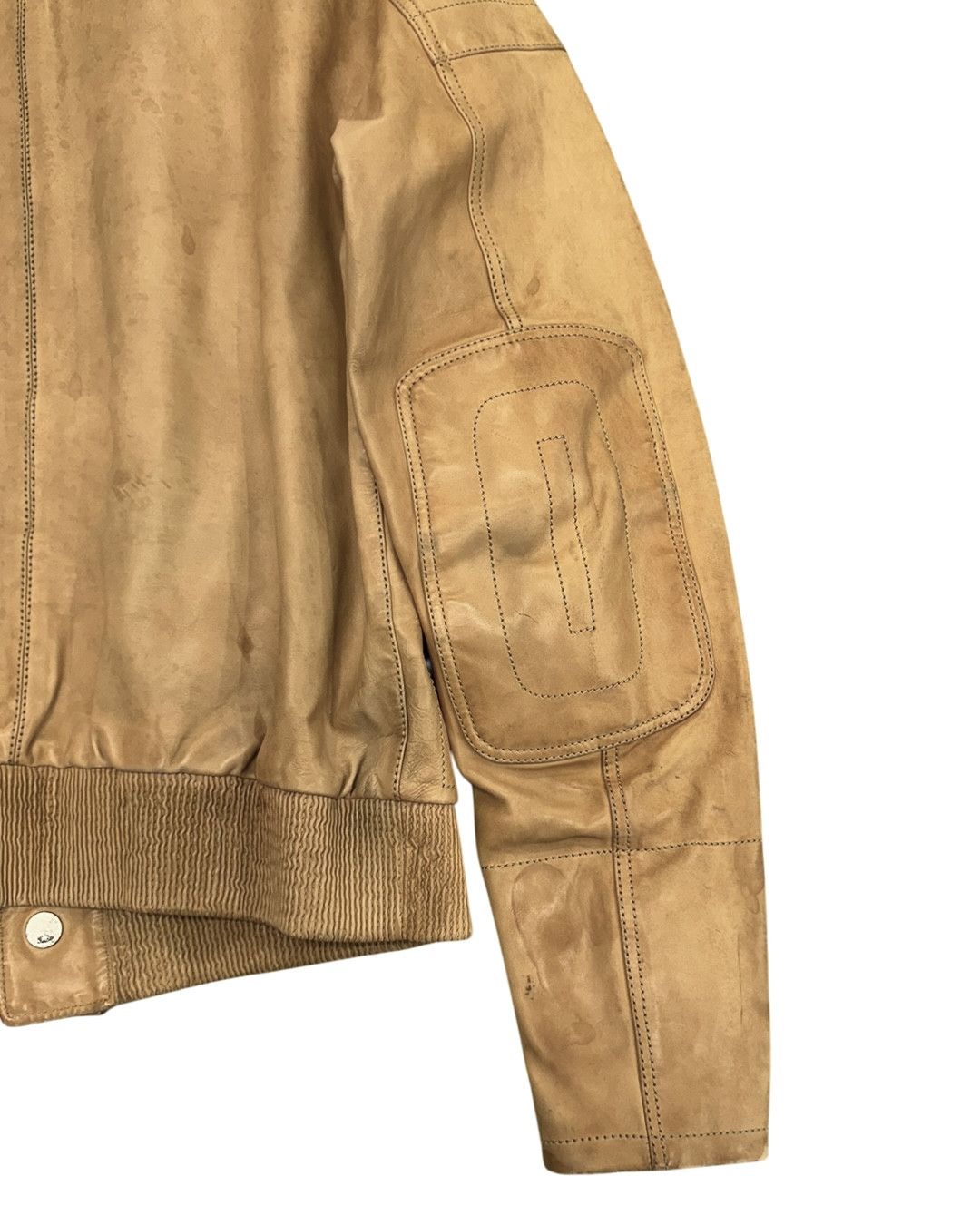 Gucci Gucci by Tom Ford Elbow Patch Detail Leather Blouson Size US M / EU 48-50 / 2 - 10 Thumbnail