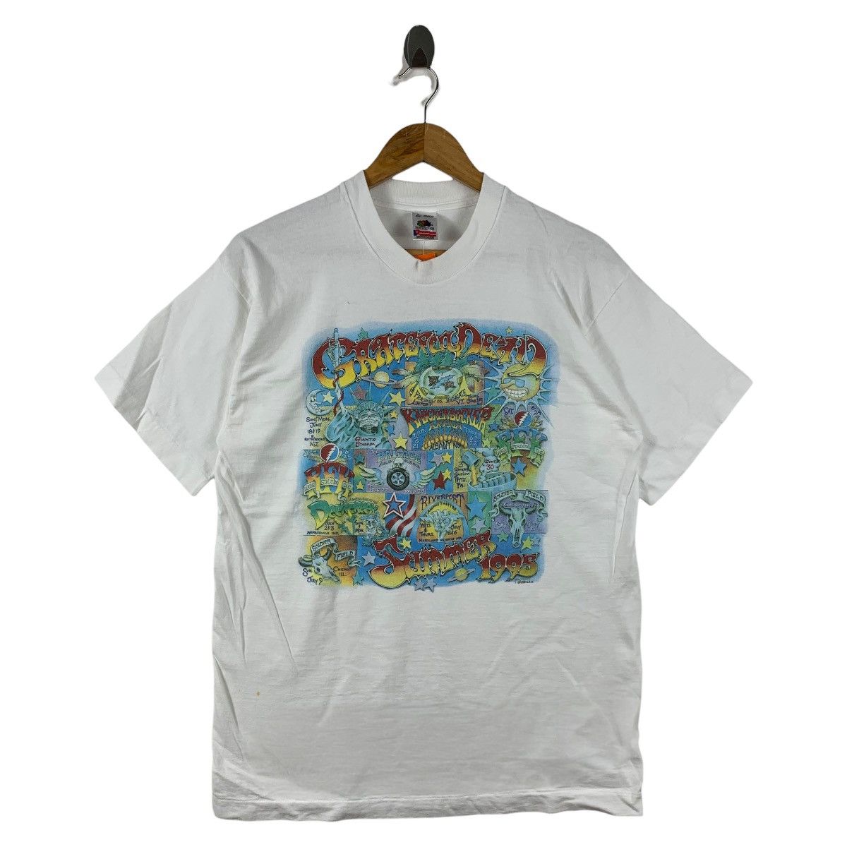 Band Tees Vintage 90s GRATEFUL DEAD 1995 summer tour band tees Size US L / EU 52-54 / 3 - 1 Thumbnail