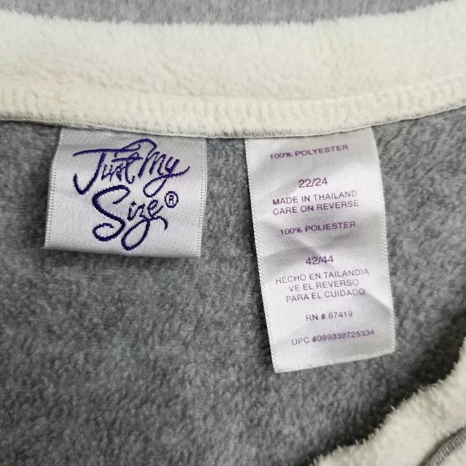 Other Just My Size Fleece Sweater Womens 3XL Pullover Sweatshirt Size 3XL / US 20-22 - 7 Thumbnail