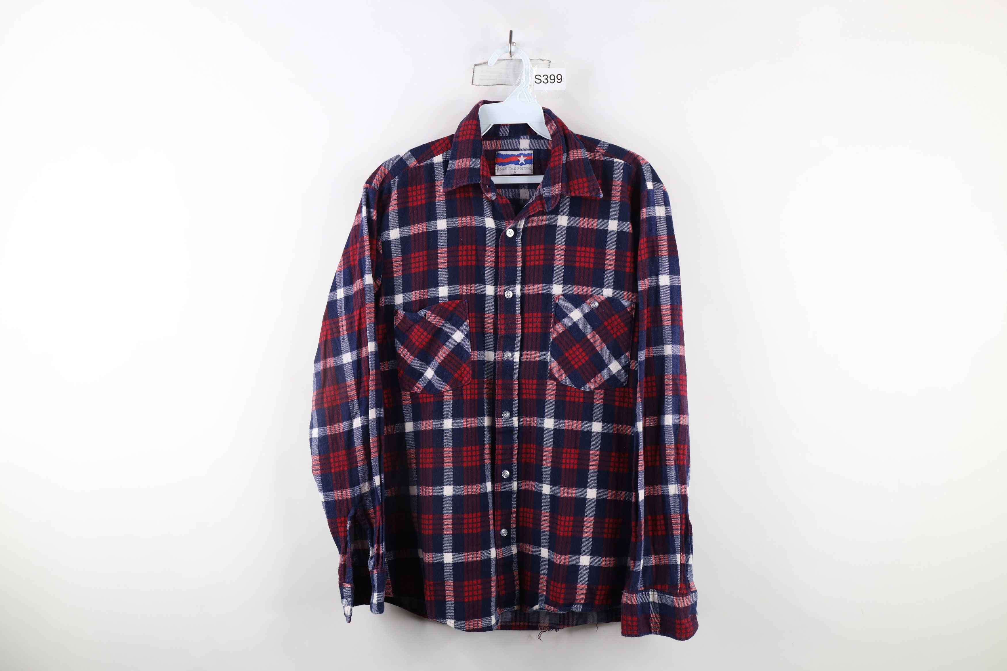 Vintage Vintage 70s Streetwear Flannel Collared Button Shirt USA Size US S / EU 44-46 / 1 - 1 Thumbnail