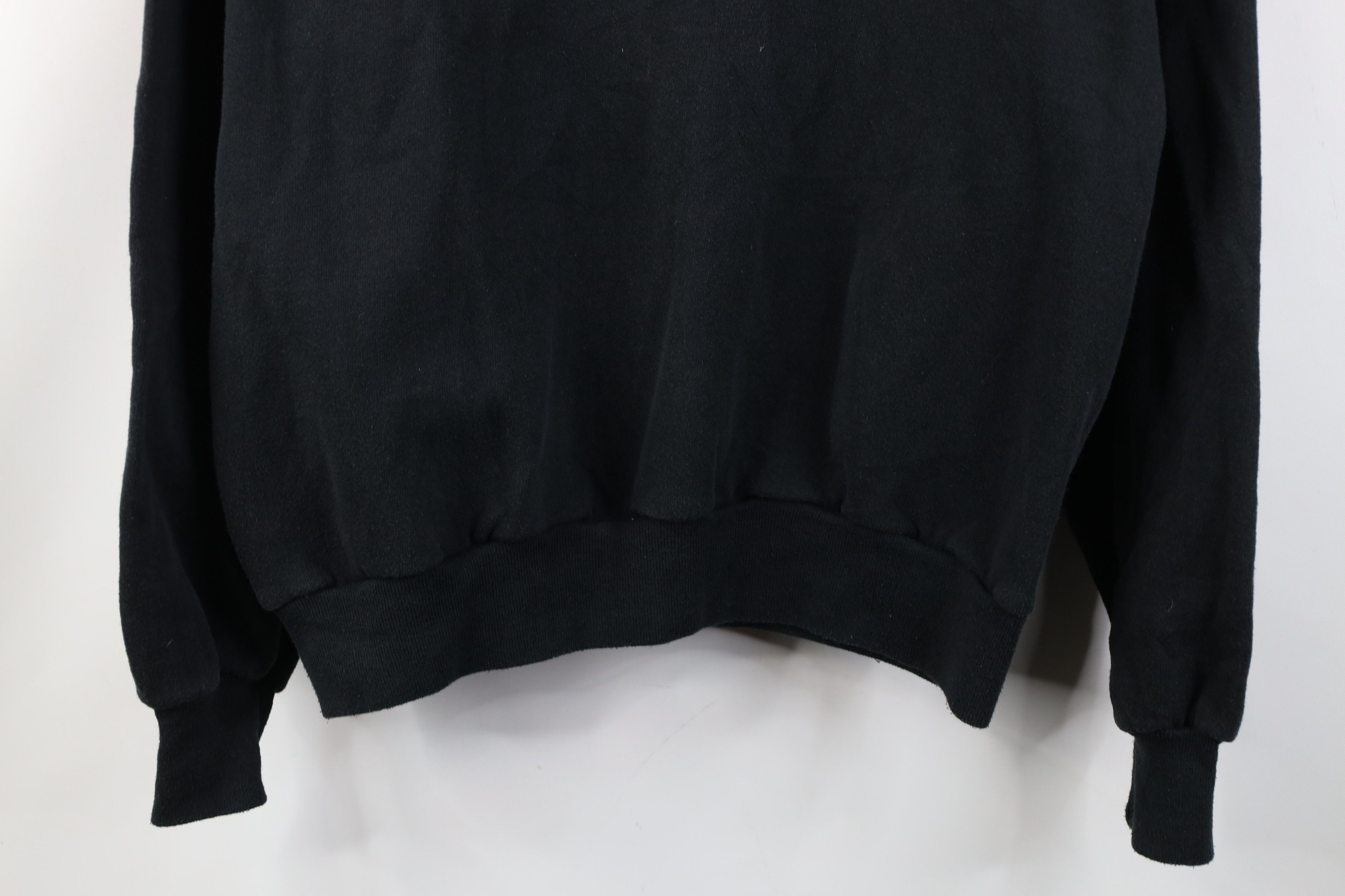 Vintage Vintage 90s Montana Big Sky Turtleneck Sweatshirt Black USA Size L / US 10 / IT 46 - 3 Thumbnail