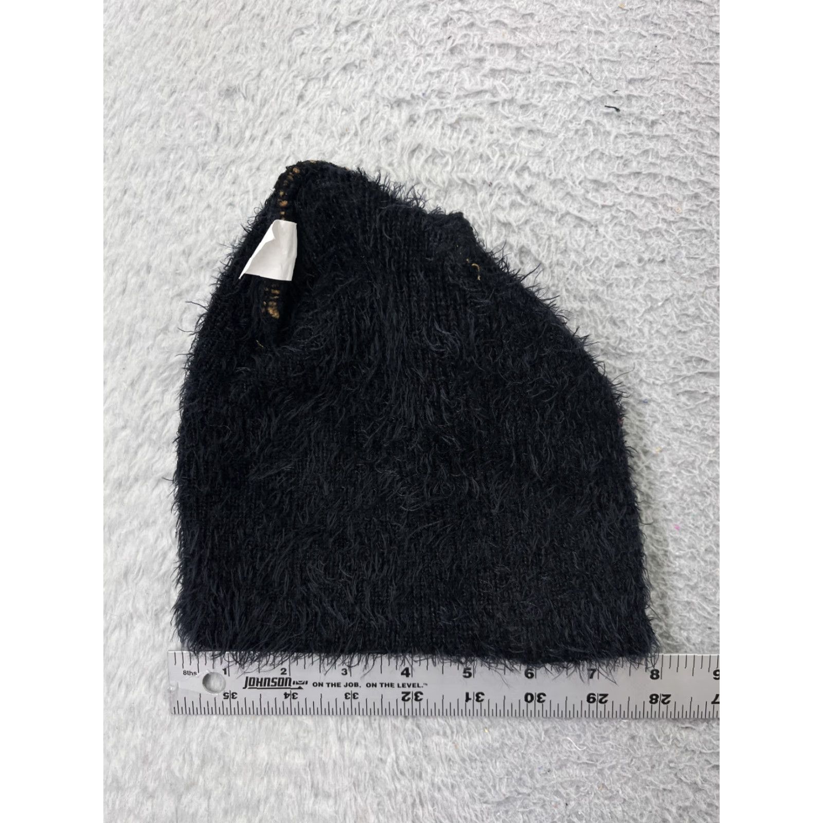 Vintage VINTAGE Beanie Toque Adult Large Yellow Black Trim Knit Acrylic Nylon Lined Ski Winter Blue Hat Mens Beanie Size ONE SIZE - 4 Thumbnail