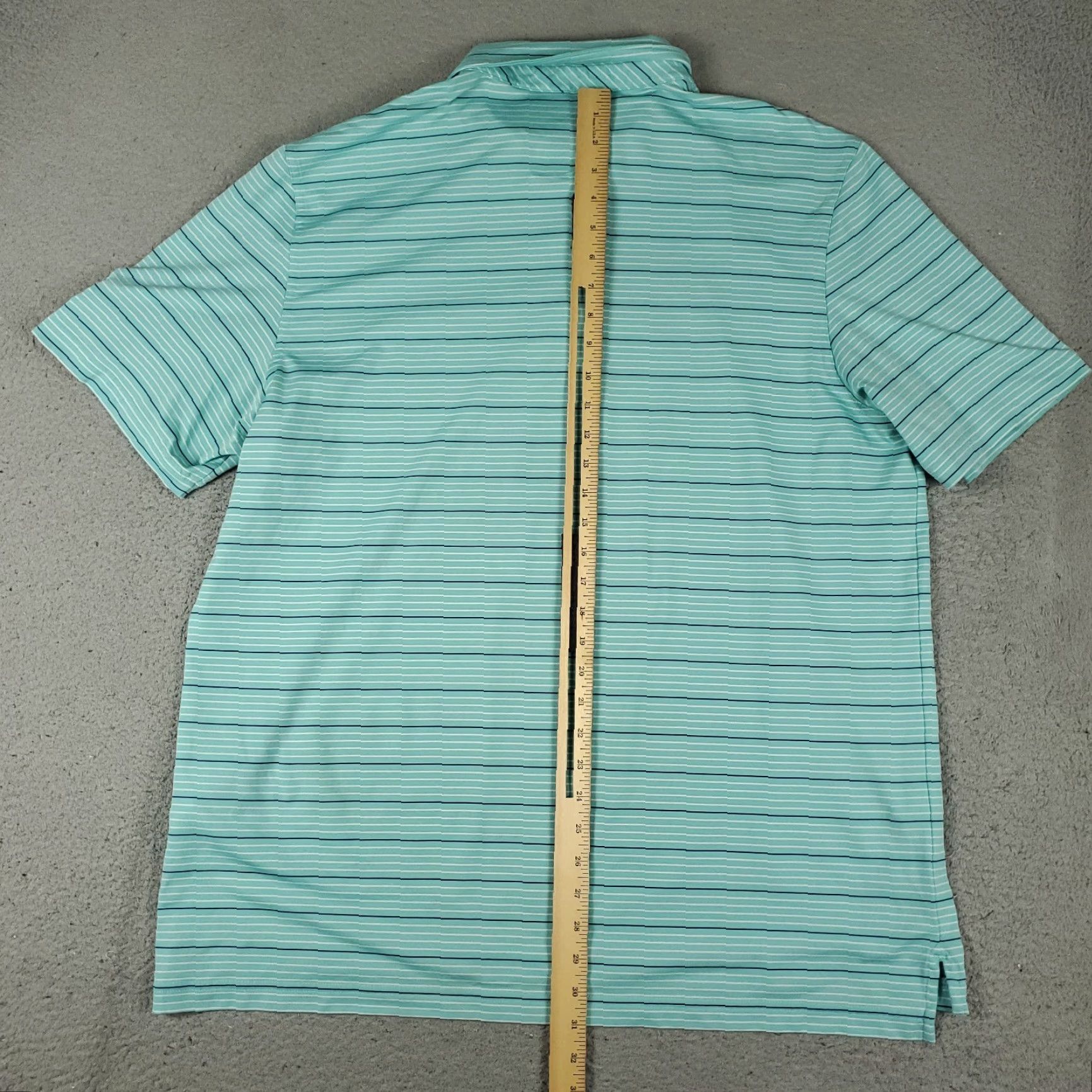 Vineyard Vines VINEYARD VINES Polo Shirt Mens XL Turquoise Striped Fort Lauderdale Golf Size US XL / EU 56 / 4 - 4 Thumbnail