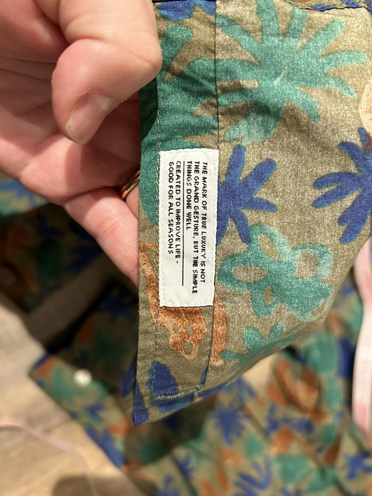 Norse Projects Botanical print button down shirt Size US XL / EU 56 / 4 - 8 Thumbnail