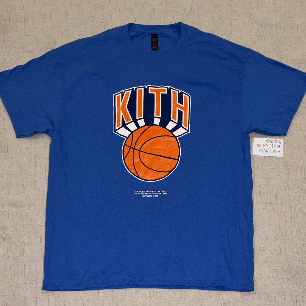 New York Knicks Kith Night 2025 Tee - Blue