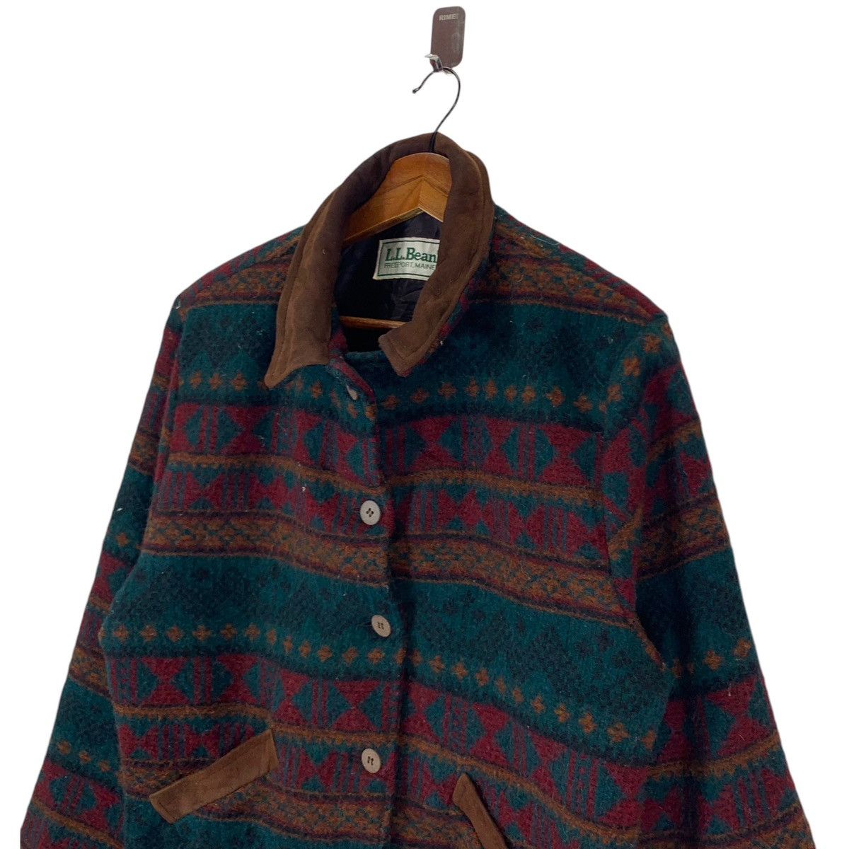 L.L. Bean × Vintage ⚡️⚡️VINTAGE L.L.BEAN WOOL AZTEC JACKET Size US M / EU 48-50 / 2 - 3 Thumbnail