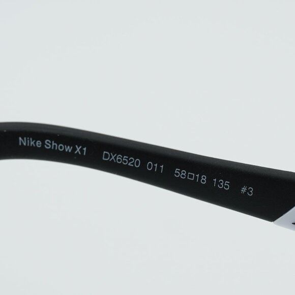 Nike NIKE SHOW X1 DX6520 011 Sunglasses Black Shield Frame Size ONE SIZE - 5 Thumbnail
