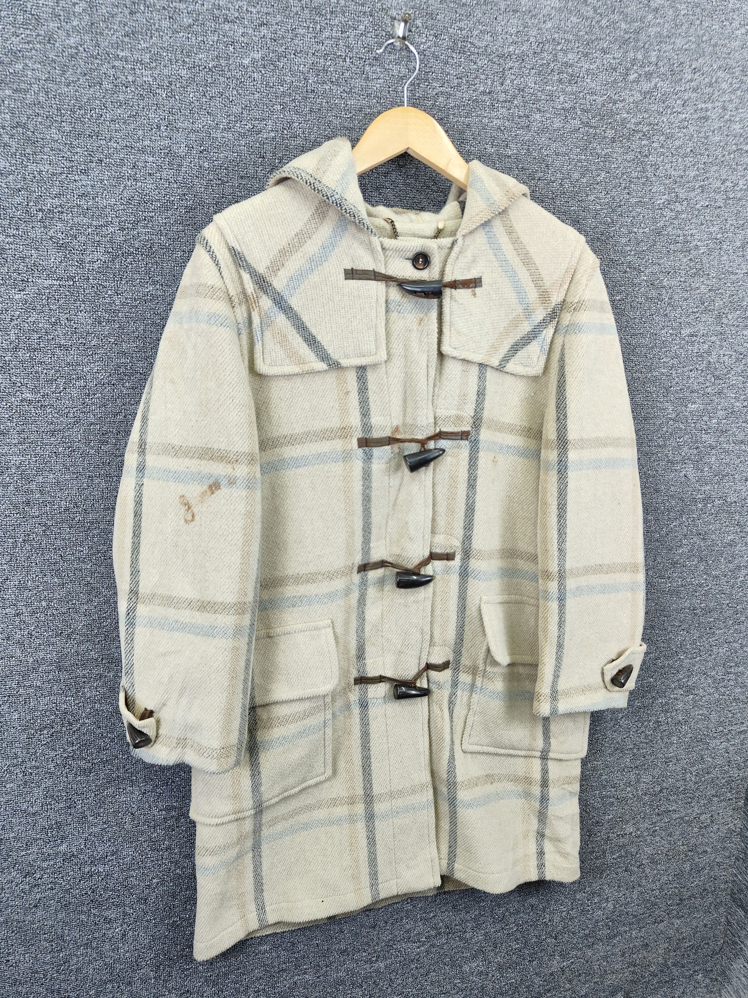 Aquascutum Aquascutum Checked Double Breasted Wool Duffle Coat Size US L / EU 52-54 / 3 - 5 Thumbnail