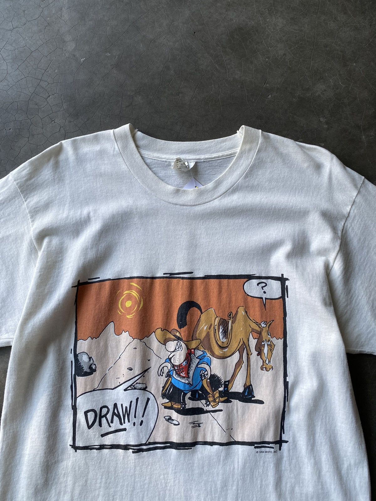 Vintage Vintage Art Tee Cowboy Size US L / EU 52-54 / 3 - 3 Thumbnail