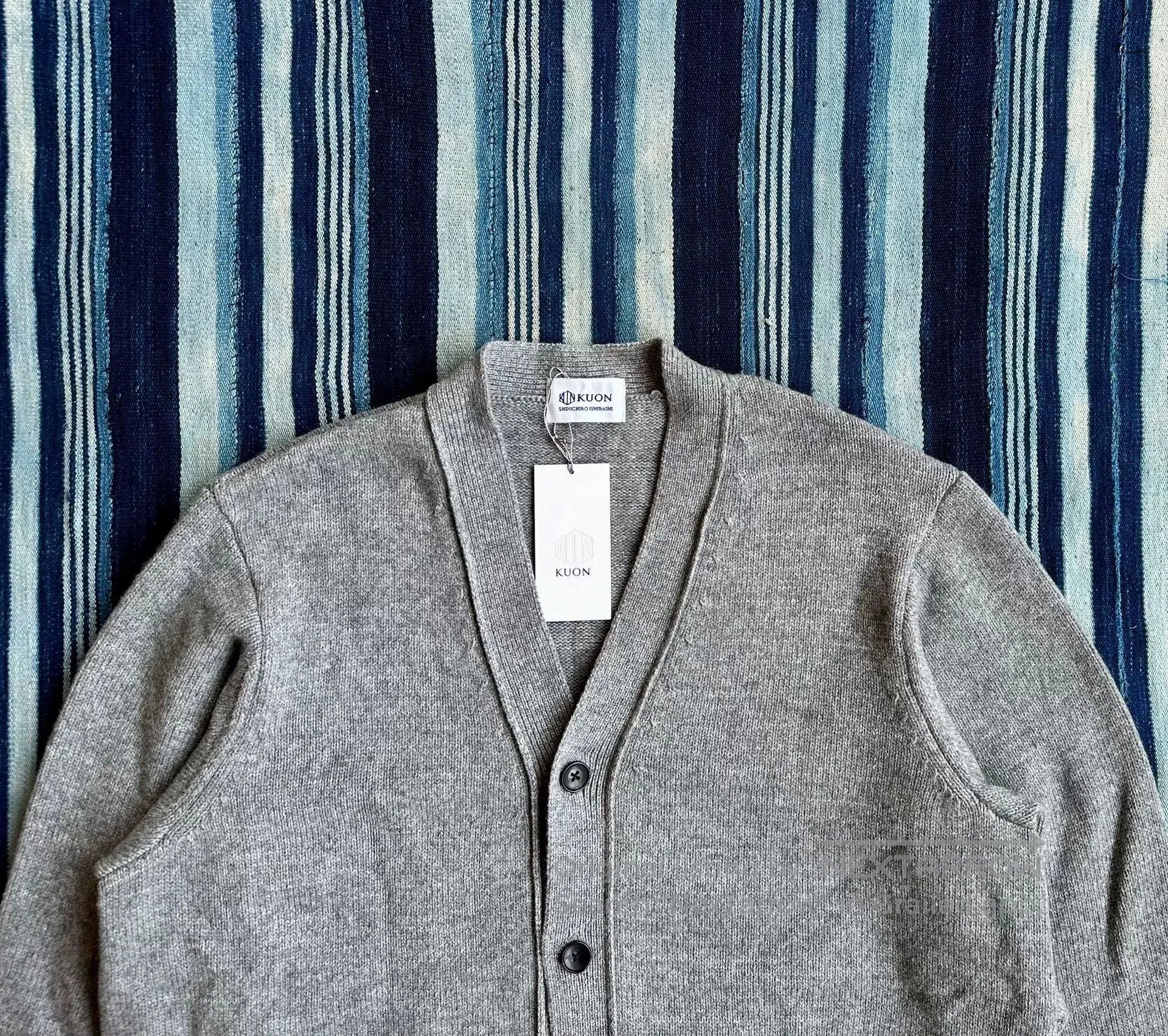 KUON kuon zig-zag dyed cardigan wool blend. Size US L / EU 52-54 / 3 - 3 Thumbnail