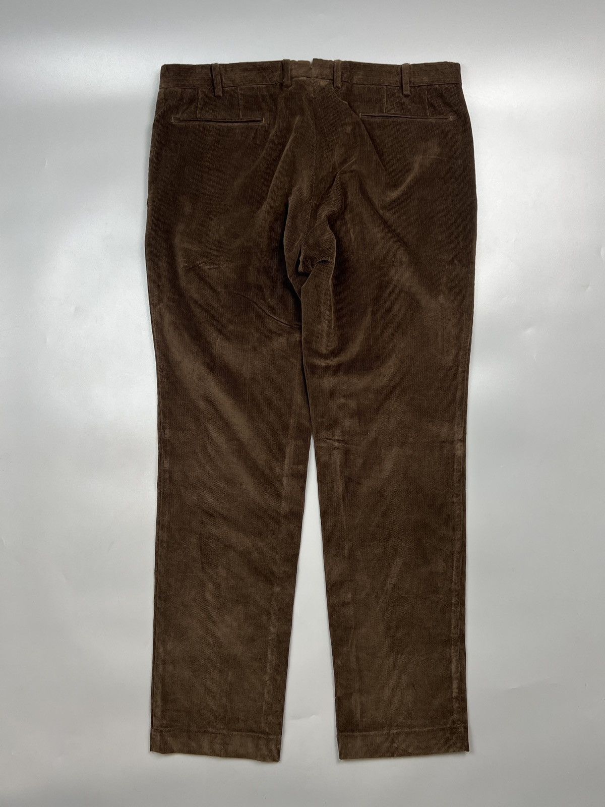 Polo Ralph Lauren NWOT Polo Ralph Lauren Brown Corduroy Trousers Pants (Y0603) Size US 36 / EU 52 - 12 Thumbnail