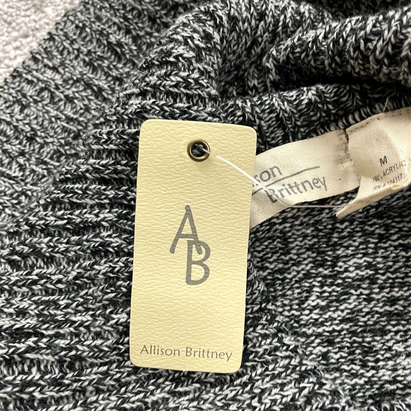 Vintage VINTAGE Allison Brittney Sweater Dress Womens Medium Gray Long Sleeve Knitted Midi Party Casual Workwear Size M / US 6-8 / IT 42-44 - 6 Thumbnail