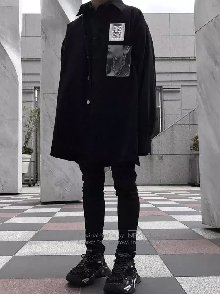 Raf Simons Raf Simons 19ss silver portrait patch denim shirt Size US S / EU 44-46 / 1 - 9 Thumbnail