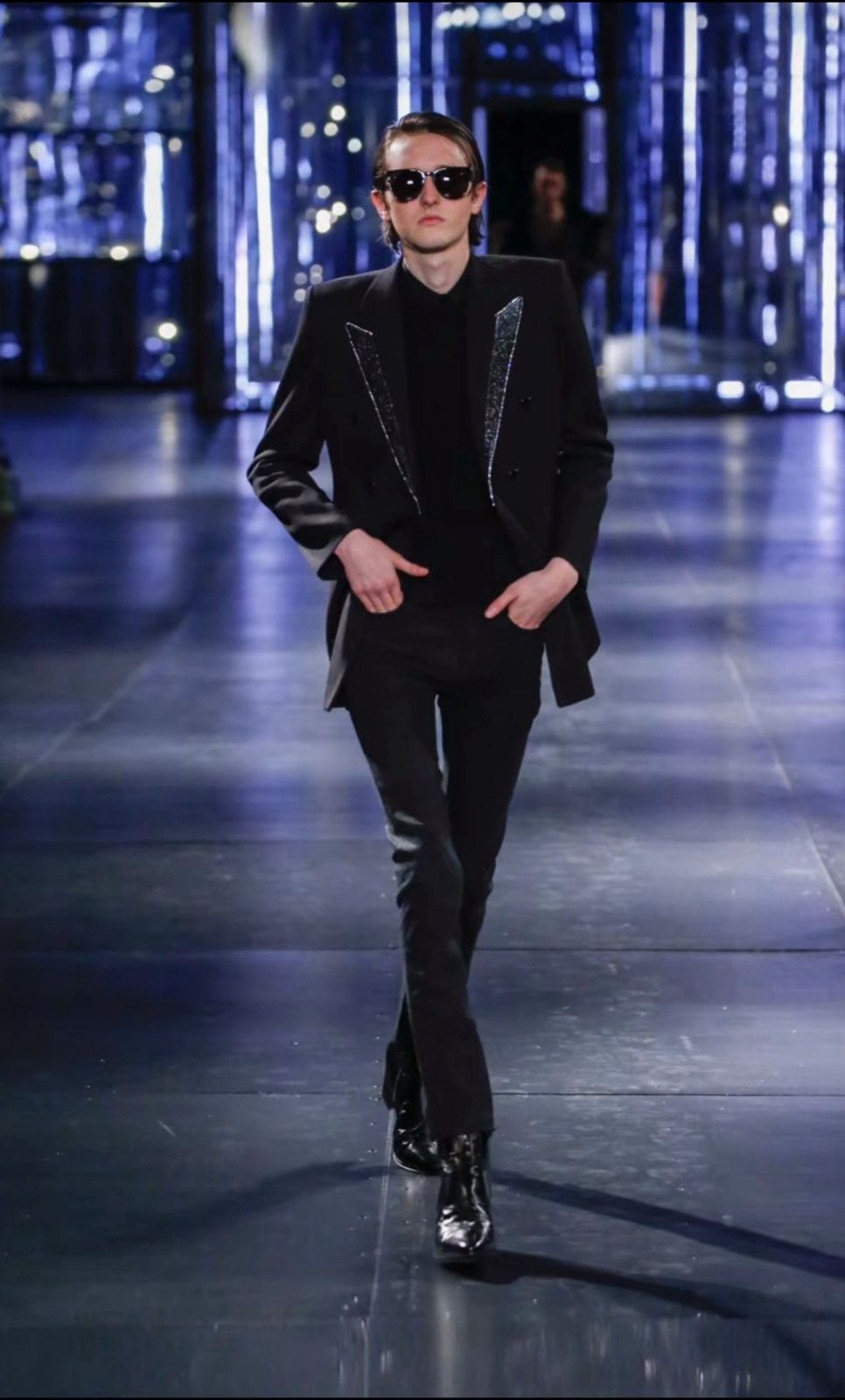 Saint Laurent Paris Saint laurent paris lacquer blazer Size 52R - 4 Thumbnail