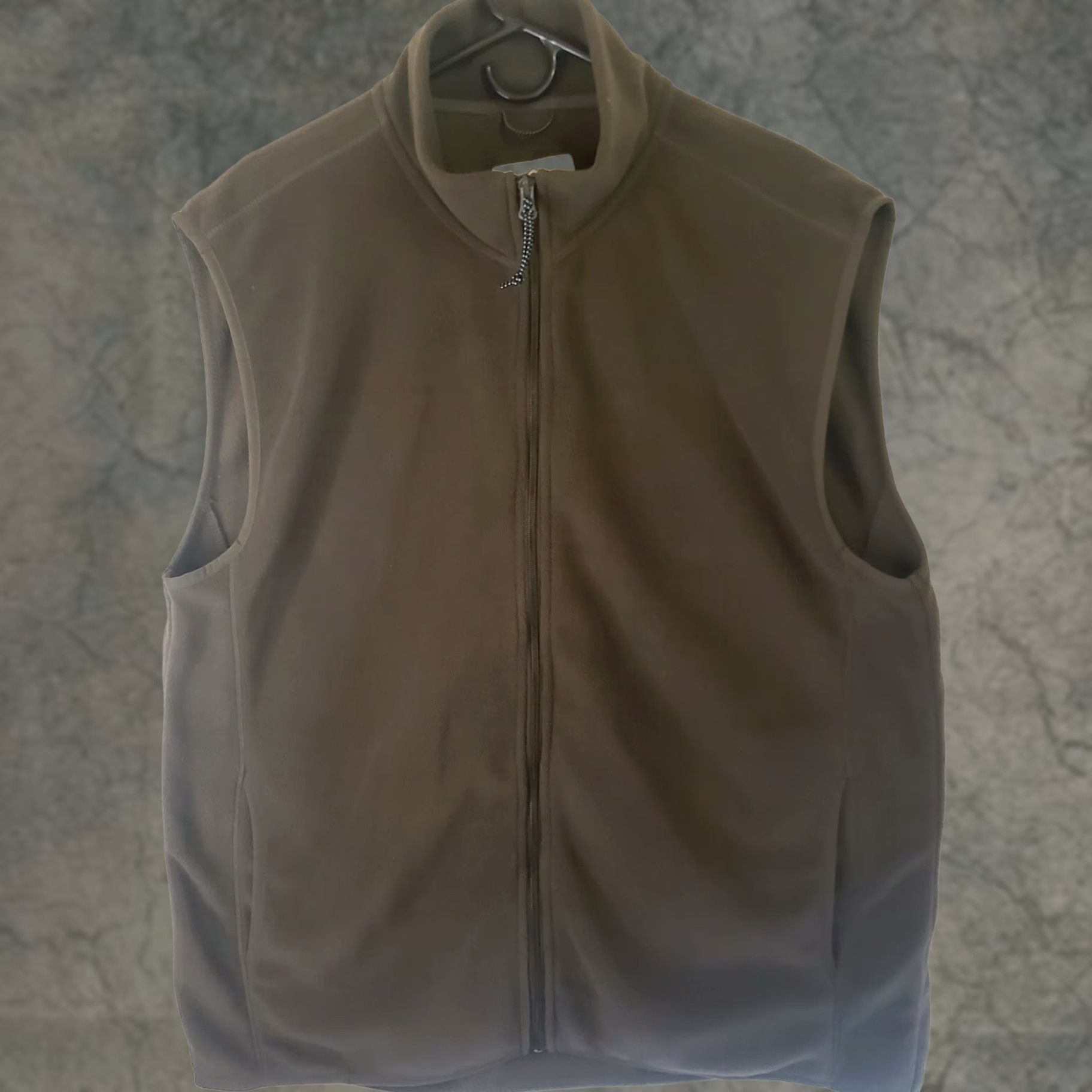 Vintage St. John's Bay Vest Mens XL Outerwear Brown/Green Fleece Full Zip Outdoor Solid Jacket/Coat Size US XL / EU 56 / 4 - 1 Thumbnail