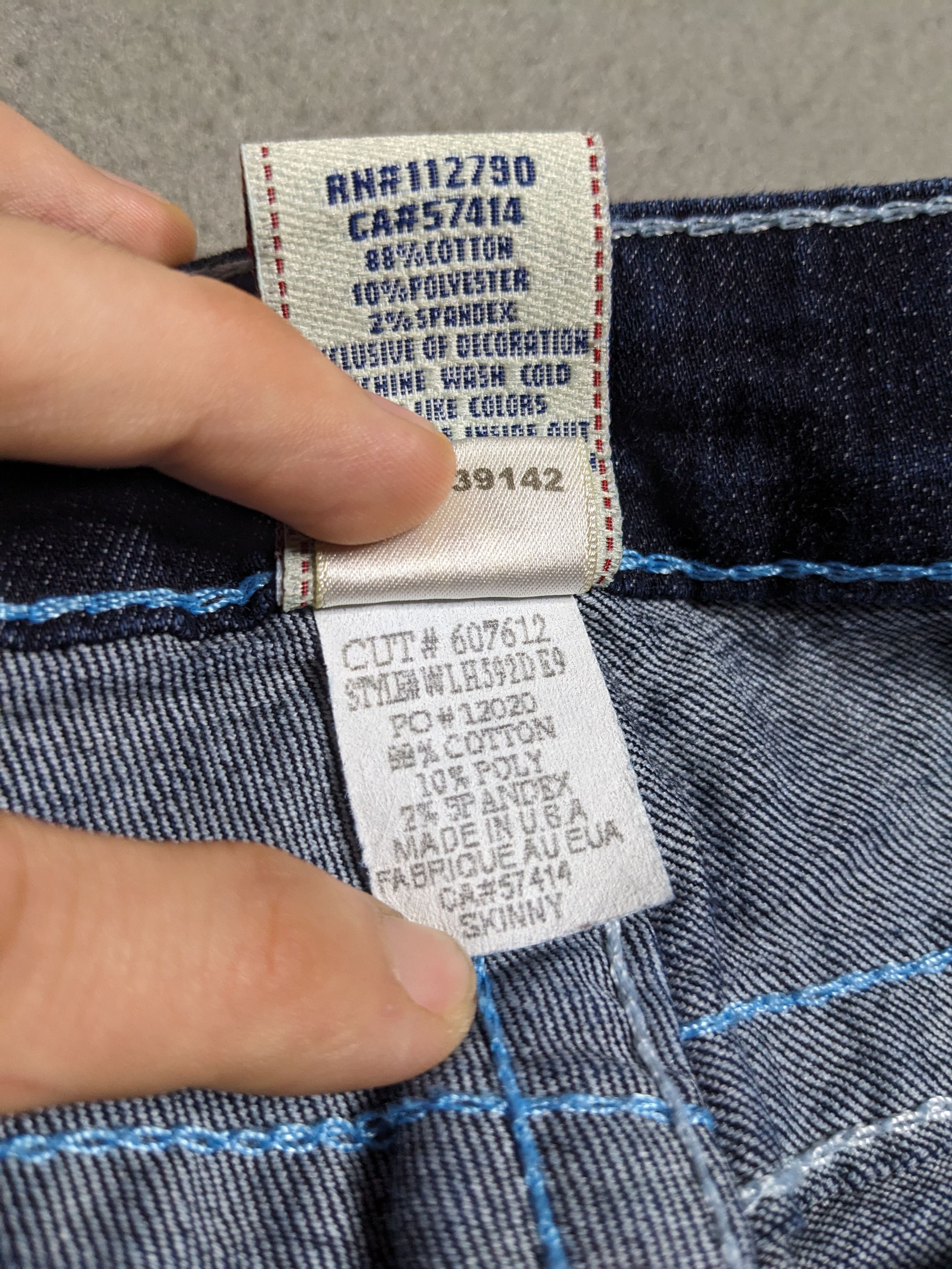 True Religion True Religion Low Rise Skinny Jeans 28x32 Slim Denim Y2K USA Size 28" / US 6 / IT 42 - 13 Thumbnail