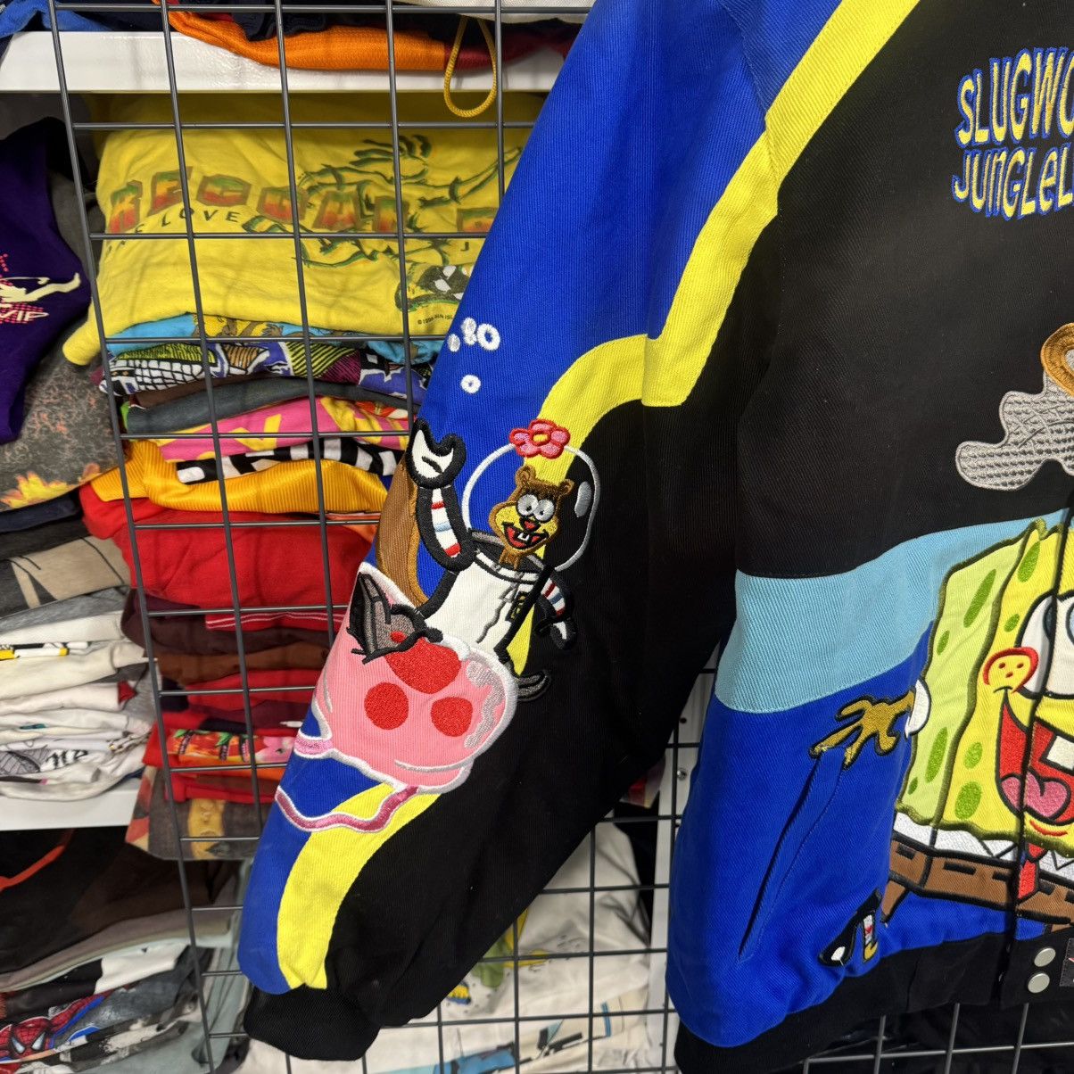 Nickelodeon Sponge Bob Nickelodeon Dudack NASCAR Bomber Jacket Size US L / EU 52-54 / 3 - 5 Thumbnail