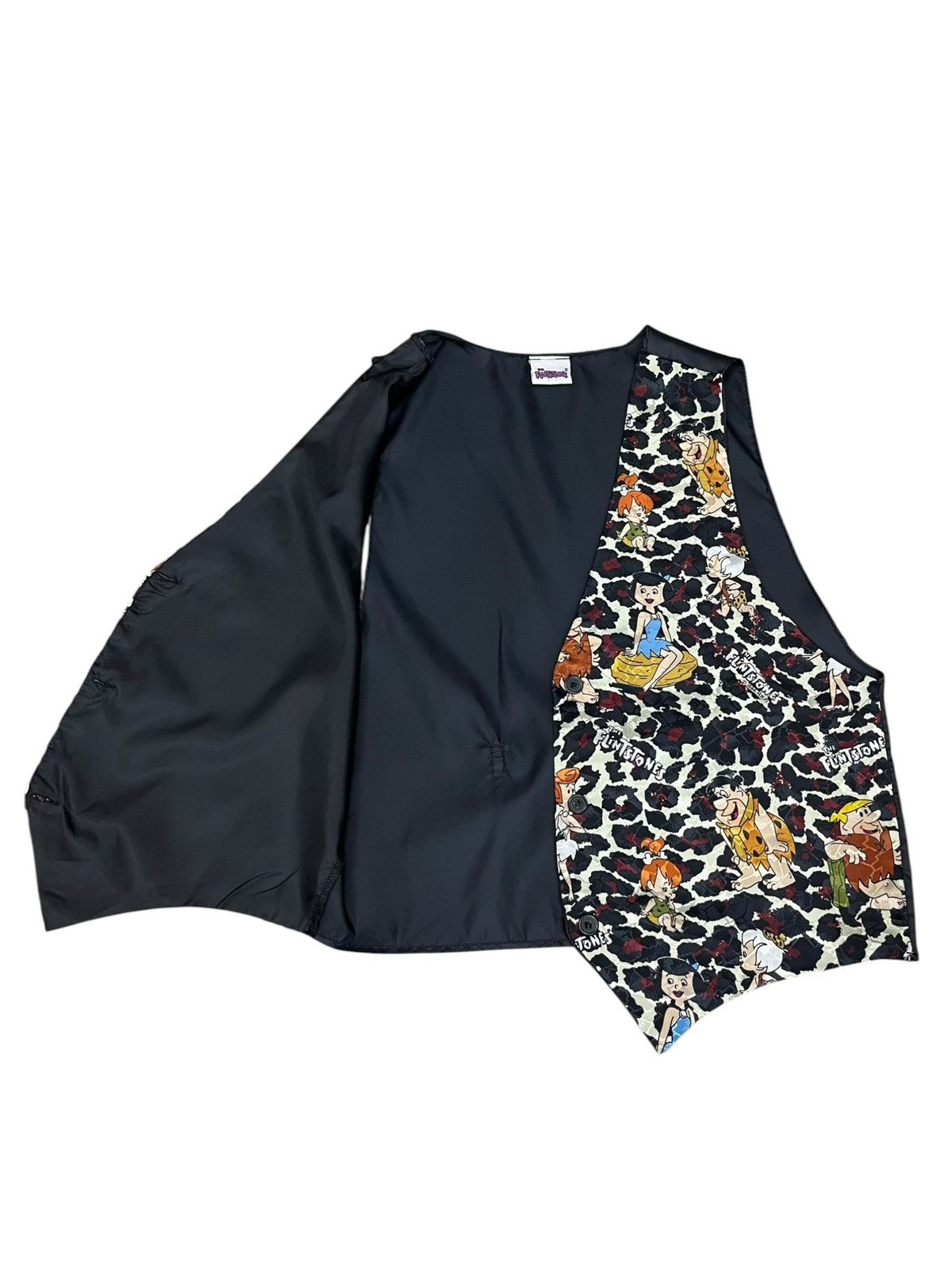 Cartoon Network Vintage 1994 Flintstones Leopard Print Cartoon Vest Size US XS / EU 42 / 0 - 8 Thumbnail