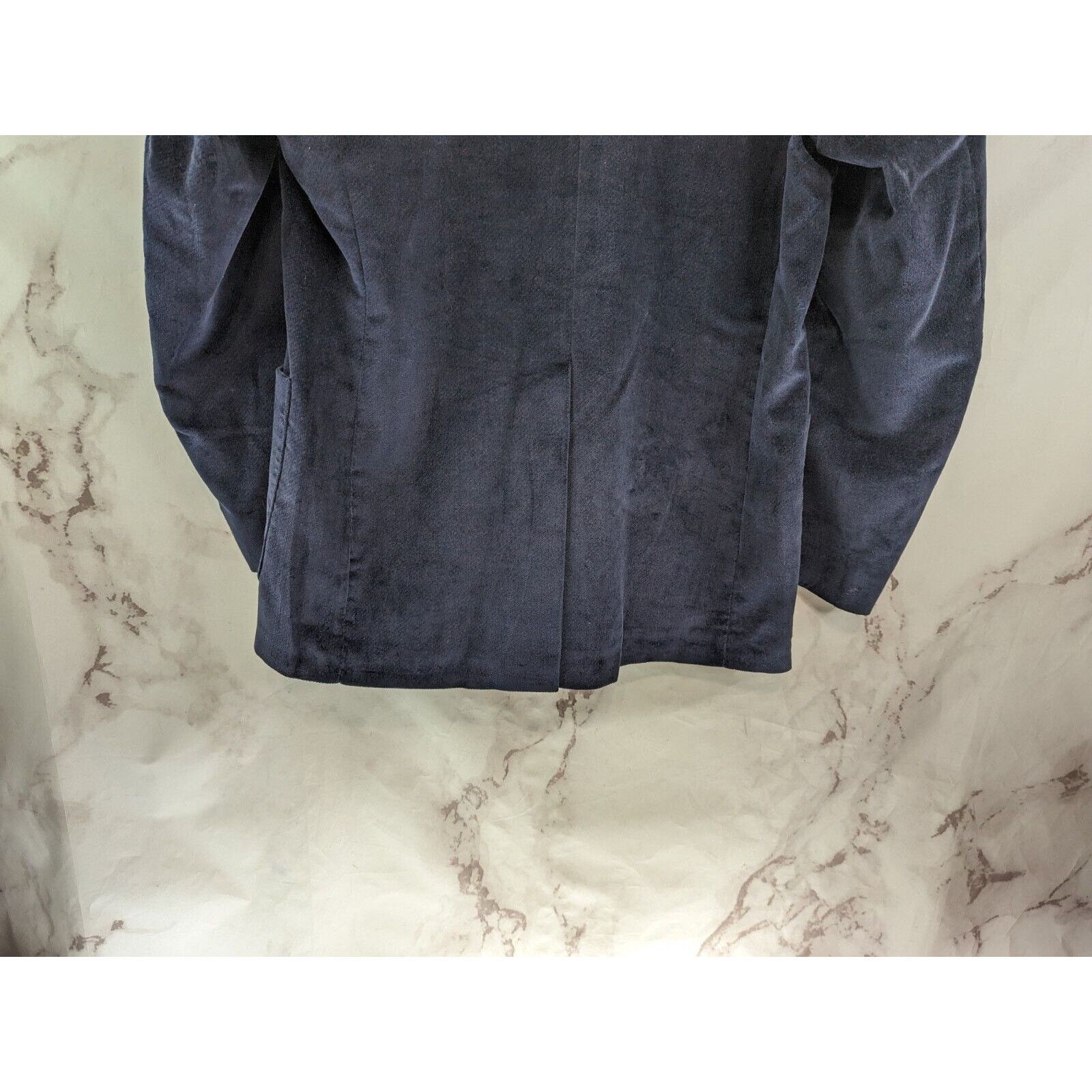 Levi's Vintage Levis Blazer Mens 42R Large Navy Blue Jacket Velvet Size 42R - 7 Thumbnail