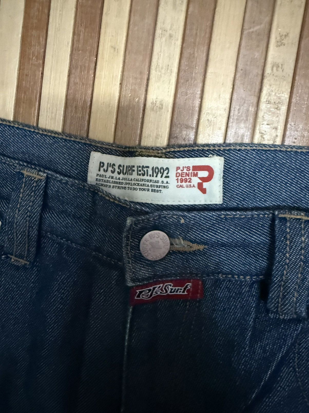 Japanese Brand PJ’S SURF Denim Cargo Pants /Multipocket/Streetwear W32x30.5 Size US 32 / EU 48 - 4 Thumbnail