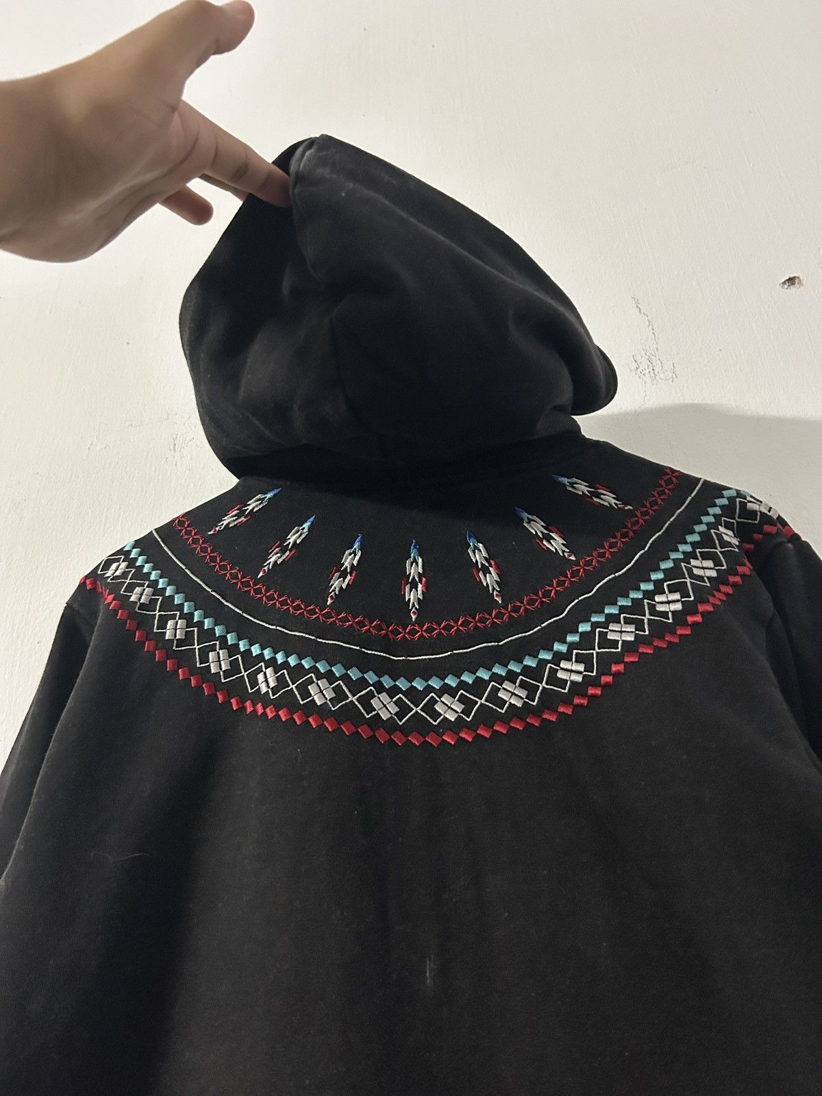 Japanese Brand Vintage Low Blow Knuckle Hoodie Aztec Design Size US S / EU 44-46 / 1 - 8 Thumbnail