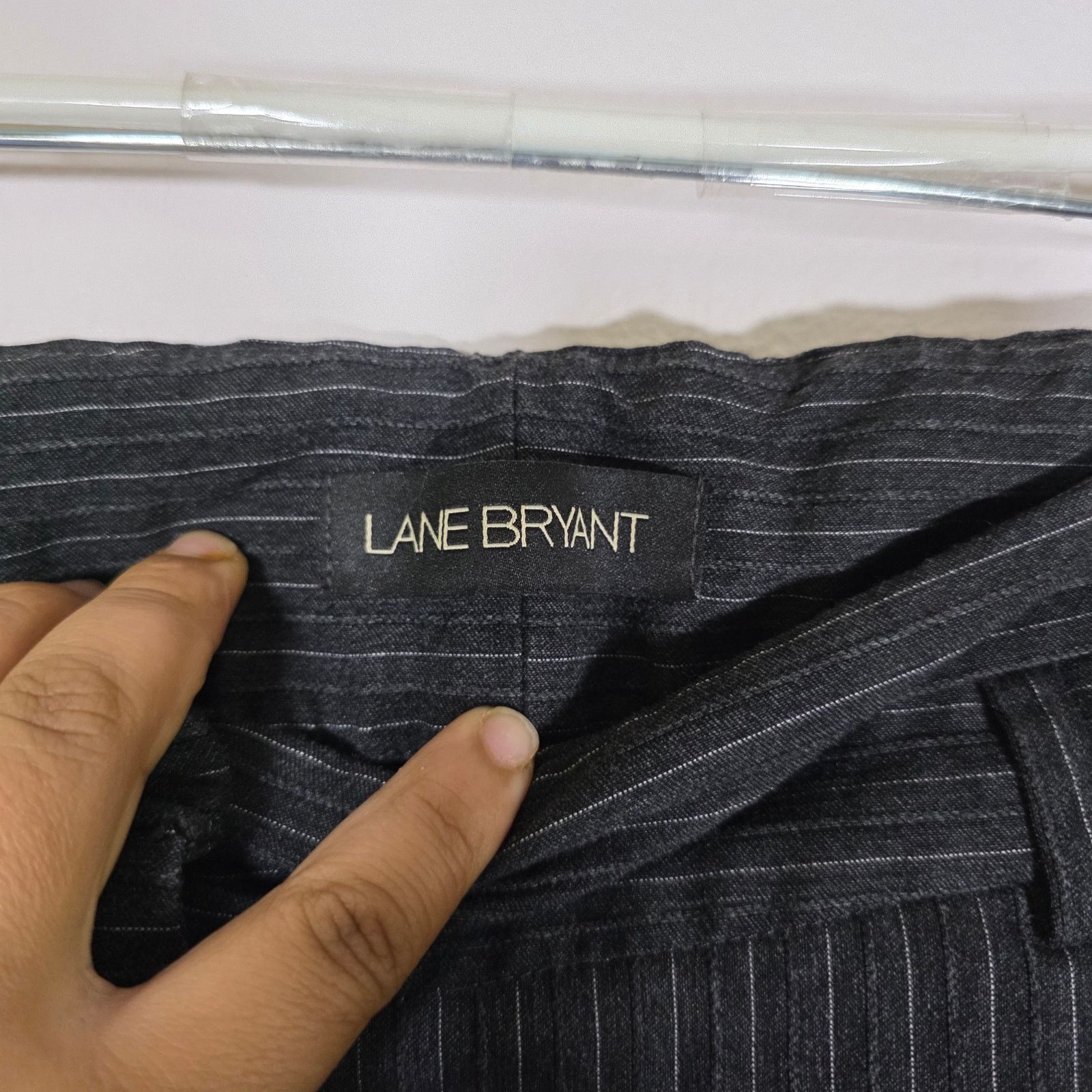 Other Lane Bryant Black Pinstripe Dress Pants Women’s Plus Size 20 Size 42" / US 20 - 3 Thumbnail
