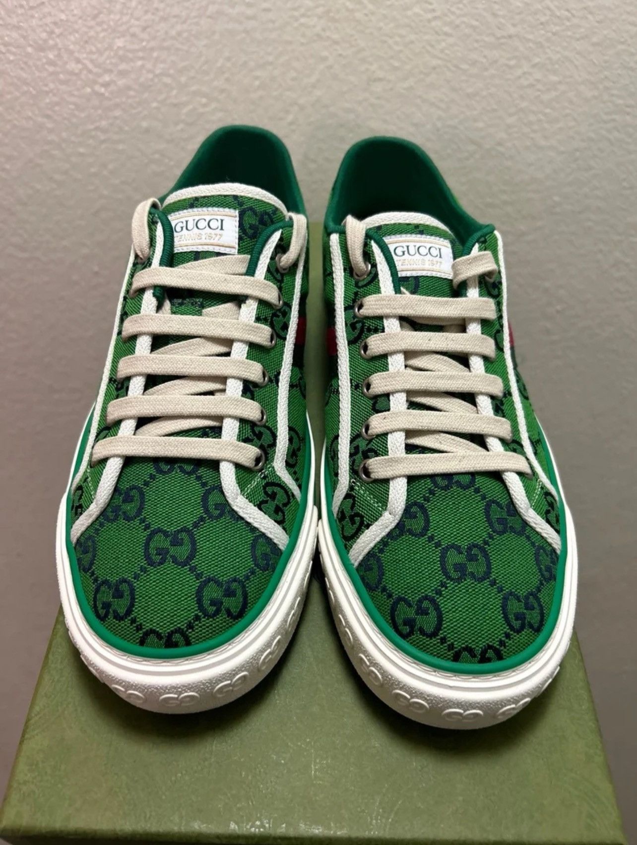 Gucci Gucci 1977 Tennis Shoes “Green” Size US 9 / EU 42 - 3 Thumbnail