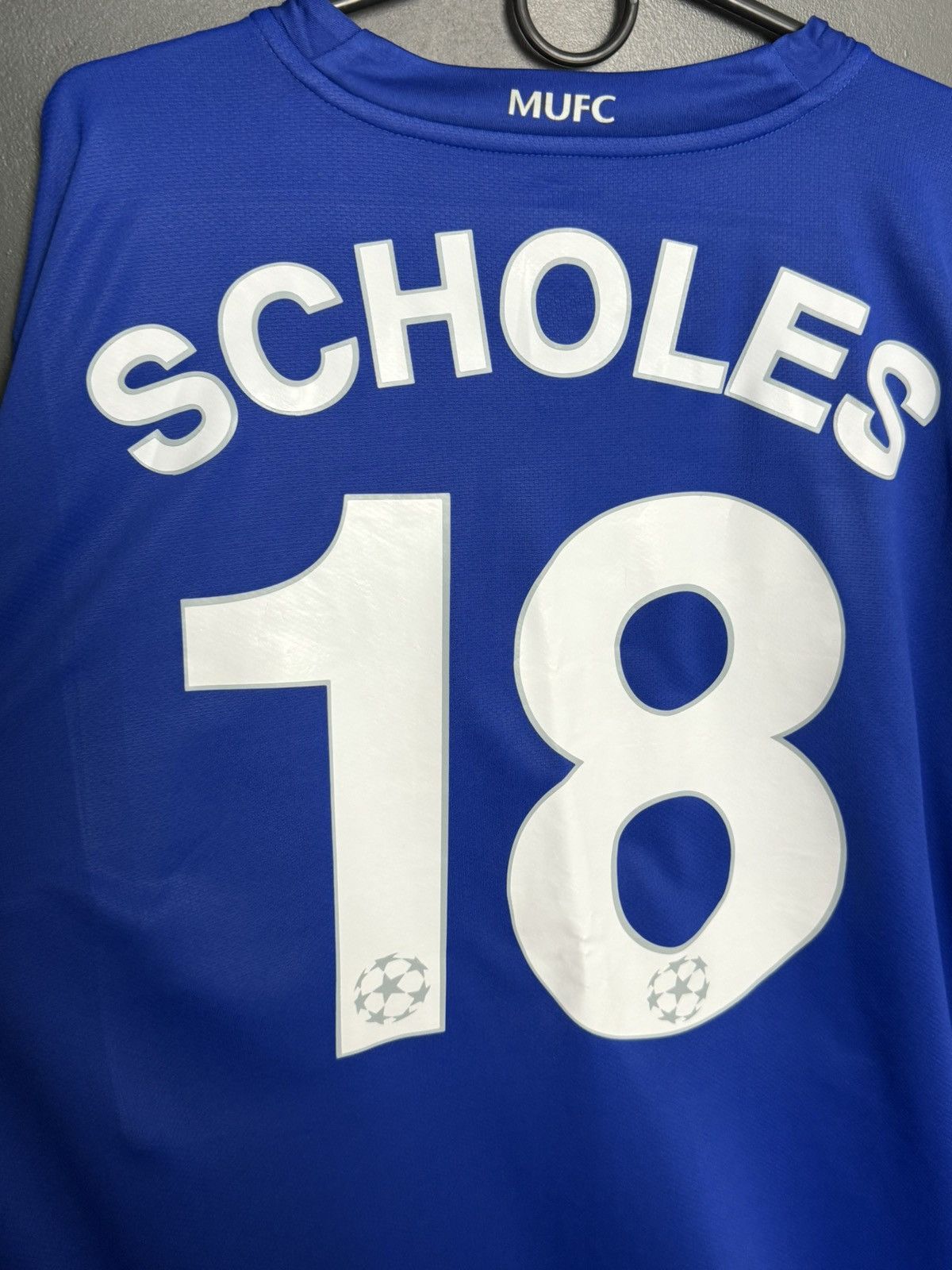 Nike sticky print Manchester United 08/09 Third Scholes Jersey Size US XXL / EU 58 / 5 - 3 Thumbnail