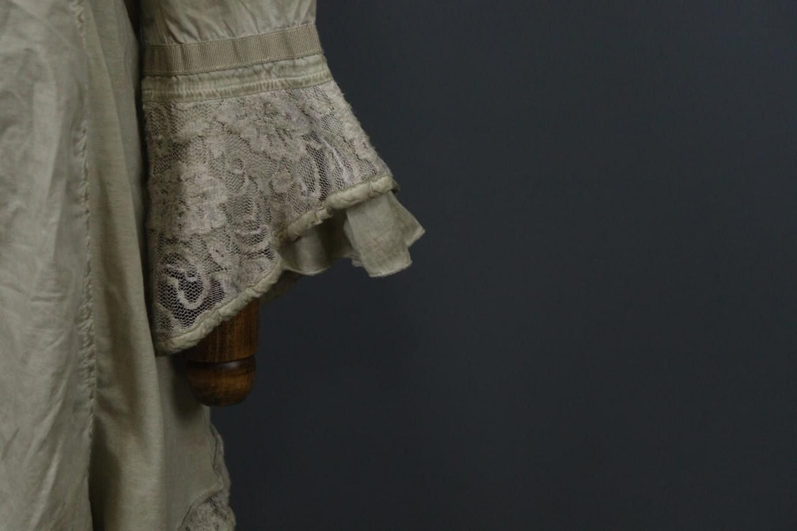 Bottega Veneta Bottega Tan Cotton Ruffle Trim Front Mini Dress Size 2XL Size XXL / US 16-18 / IT 52-54 - 4 Thumbnail