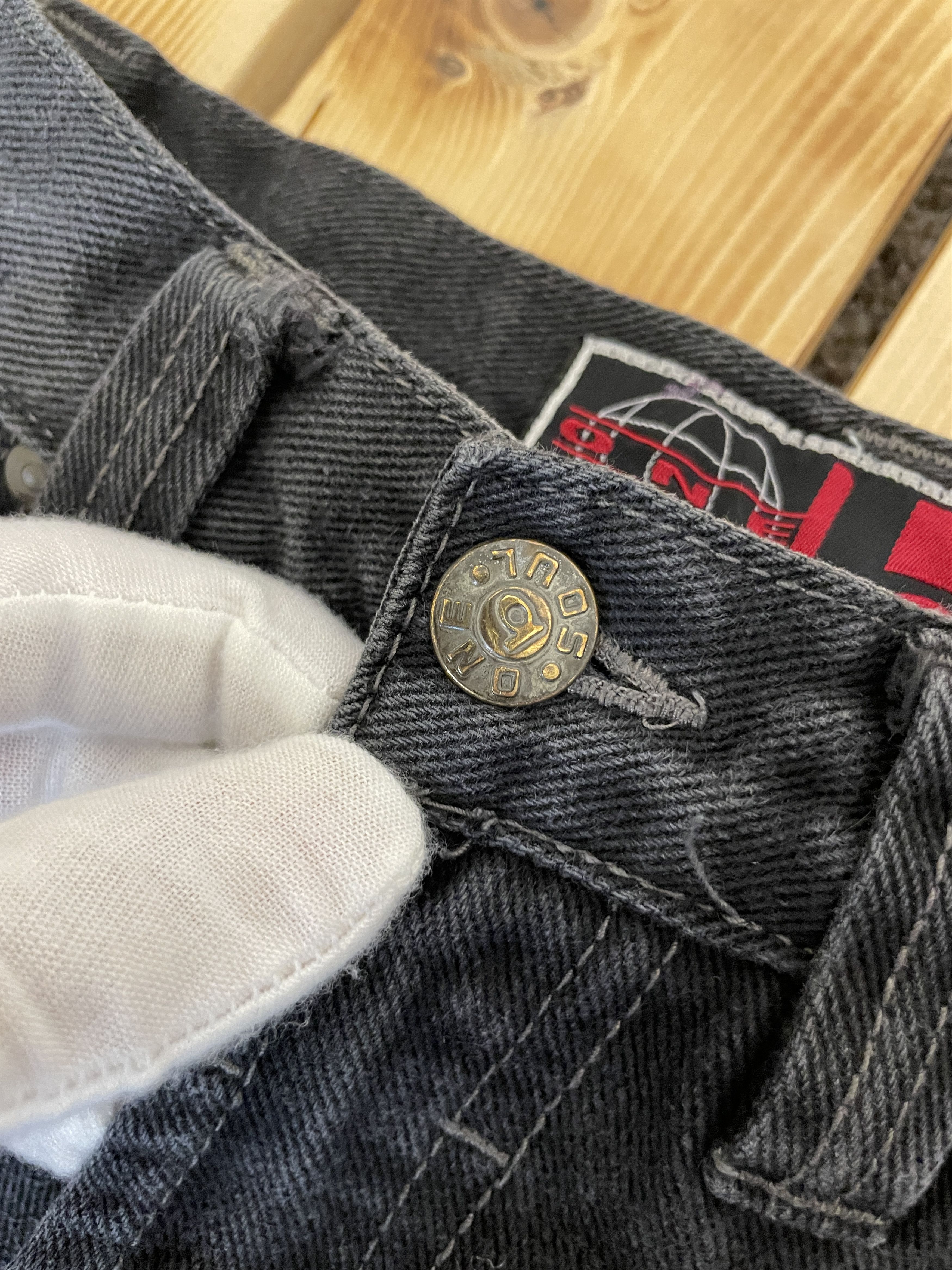 Japanese Brand RARE Vintage B One Soul Raver Baggy Jeans Rap Hip Hop Skate Size US 28 / EU 44 - 6 Thumbnail