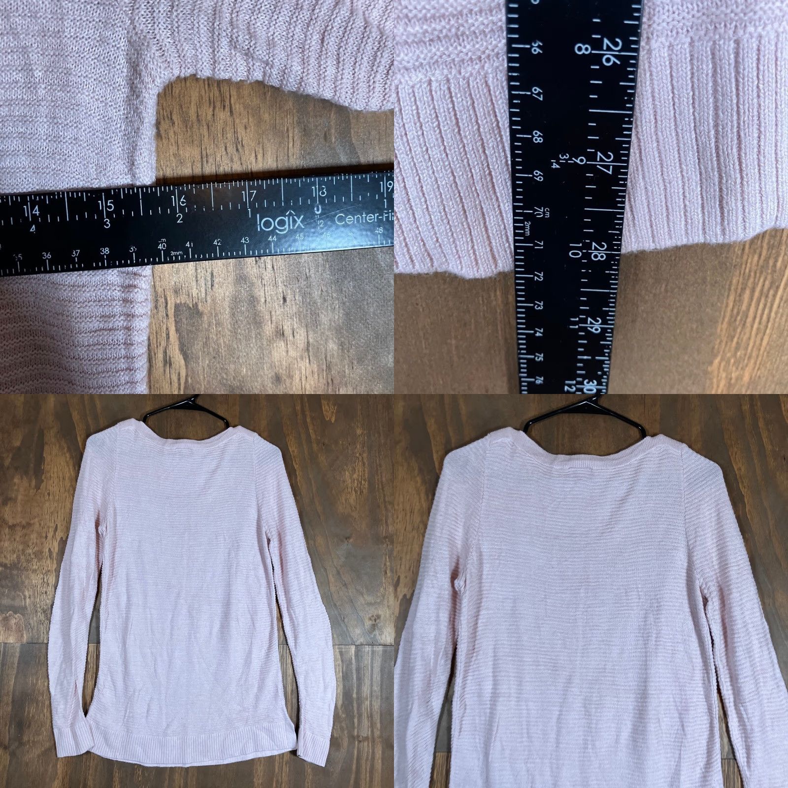 Ann Taylor Ann Taylor Factory Womens Sweater Pink Ribbed Long Sleeve Knit Medium Size M / US 6-8 / IT 42-44 - 8 Thumbnail