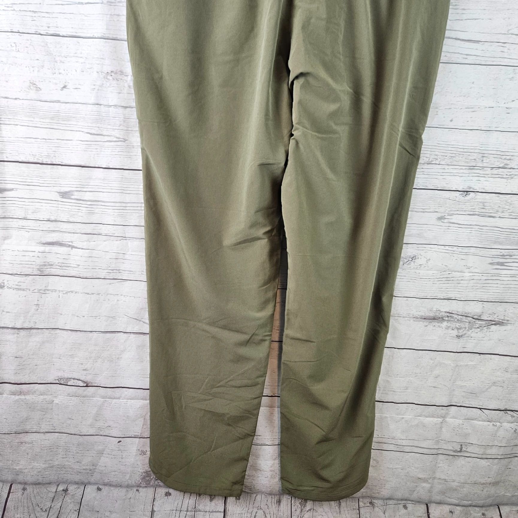 Spanx Spanx Womens Out Of Office Trouser Sz Large Tall Tuscan Olive Drawstring Pants Inseam 29 Green Size 36" / US 14 / IT 50 - 5 Thumbnail