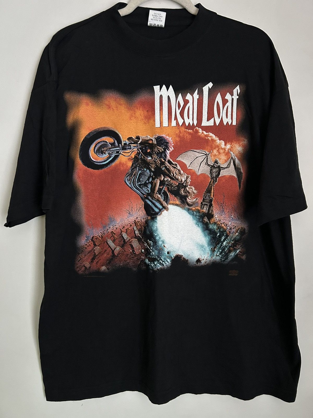 image of Meat Loaf T Shirt Tour Vintage 1994 Band Tee in Black, Men's (Size XL)