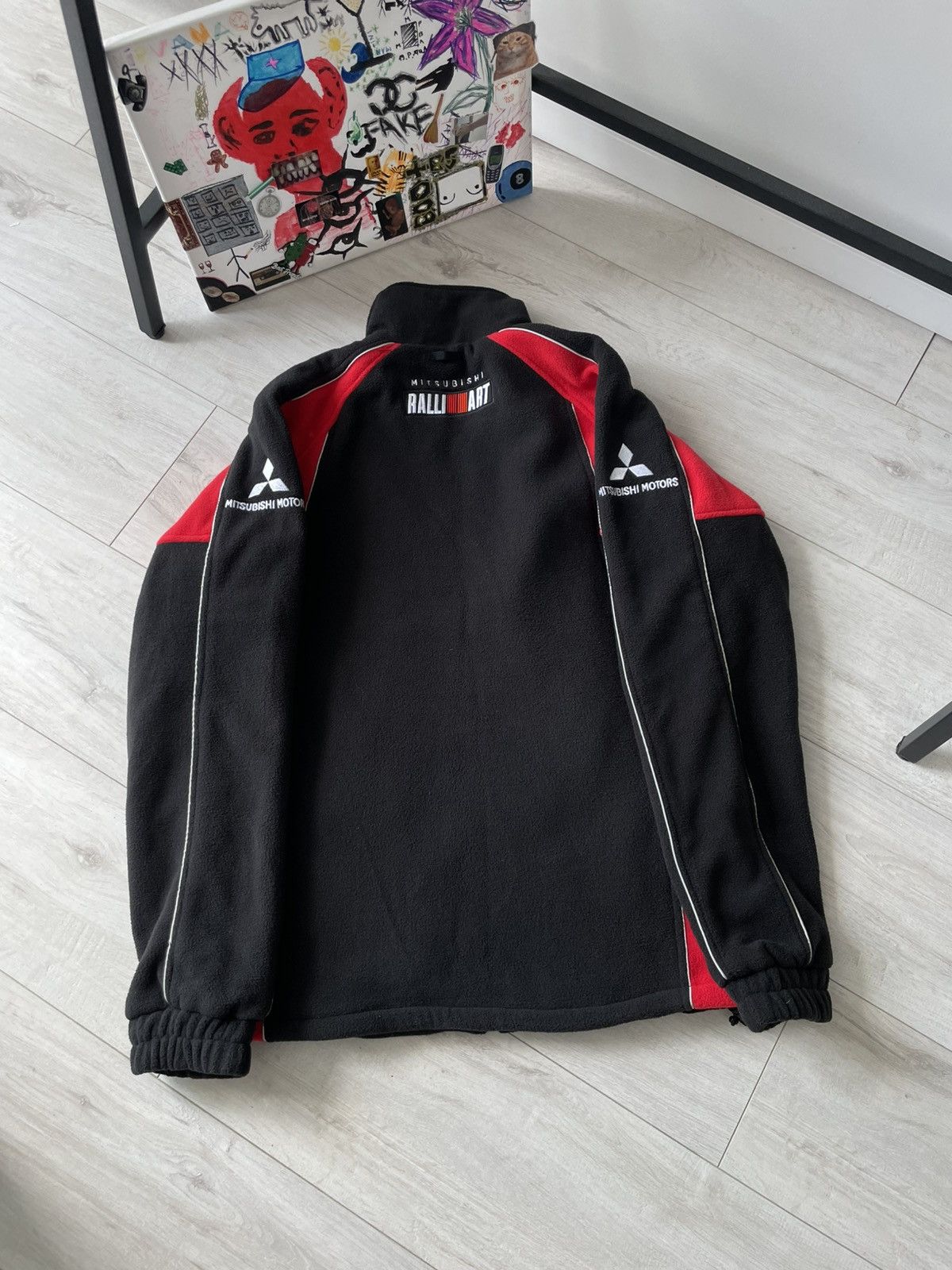 Vintage Vintage 00's Mitsubishi Ralli Art Racing Fleece Jacket Size US S / EU 44-46 / 1 - 4 Thumbnail
