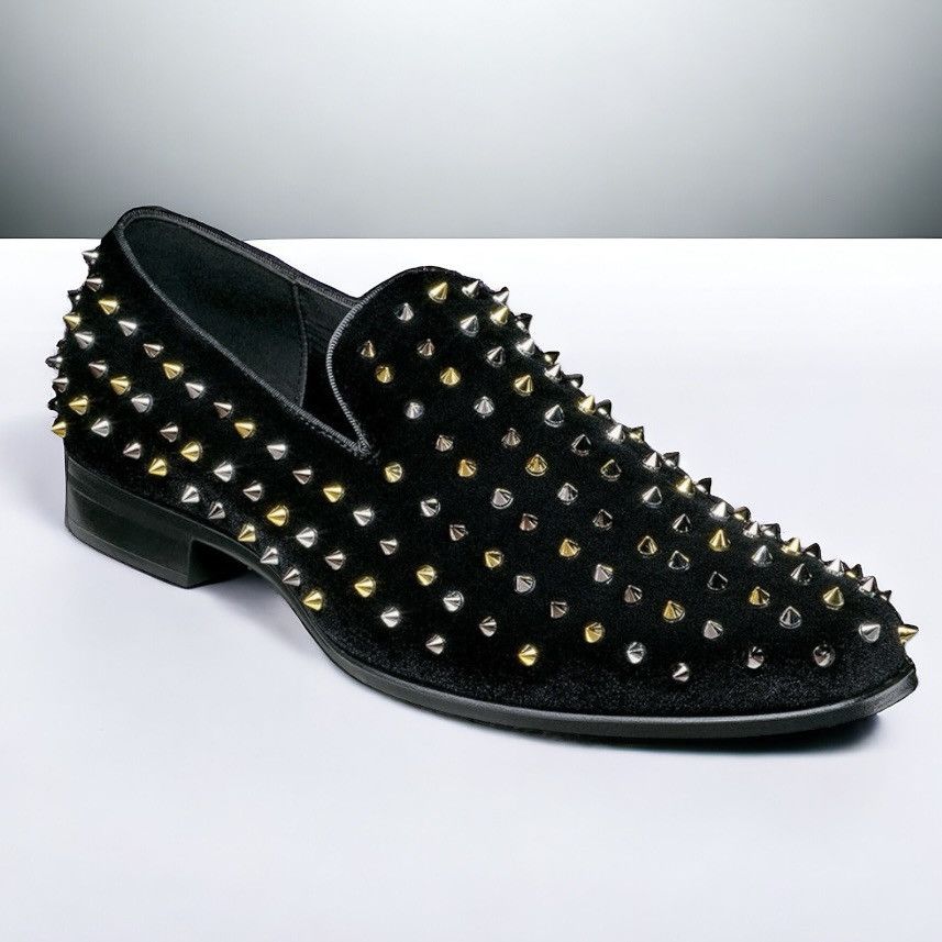 Stacy Adams Stacy Adams Mens Sabert Spike & Stud Square Toe Slip-On Shoe Size US 9.5 / EU 42-43 - 1 Thumbnail
