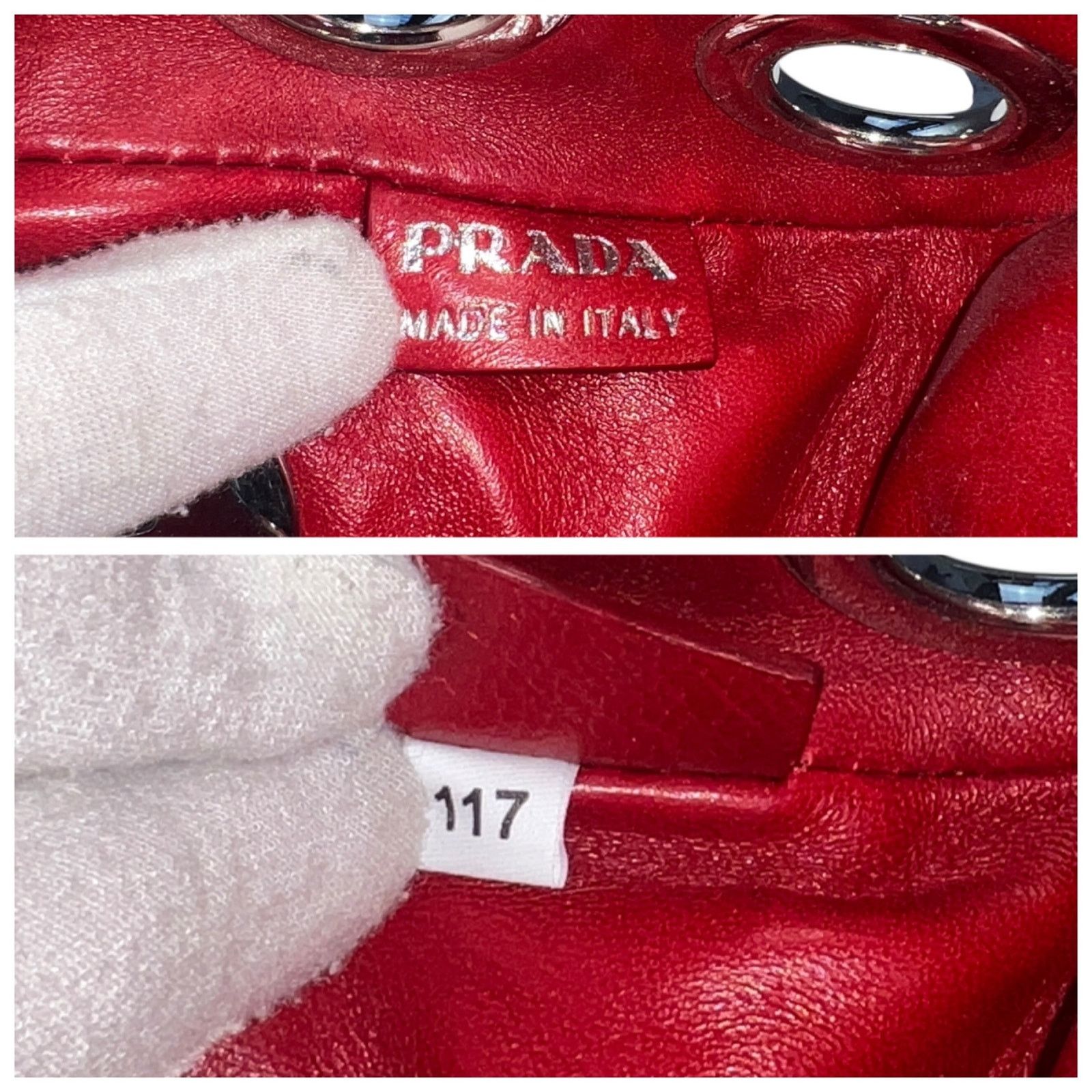 Prada Prada Grommet Shoulder Bag Size ONE SIZE - 7 Thumbnail