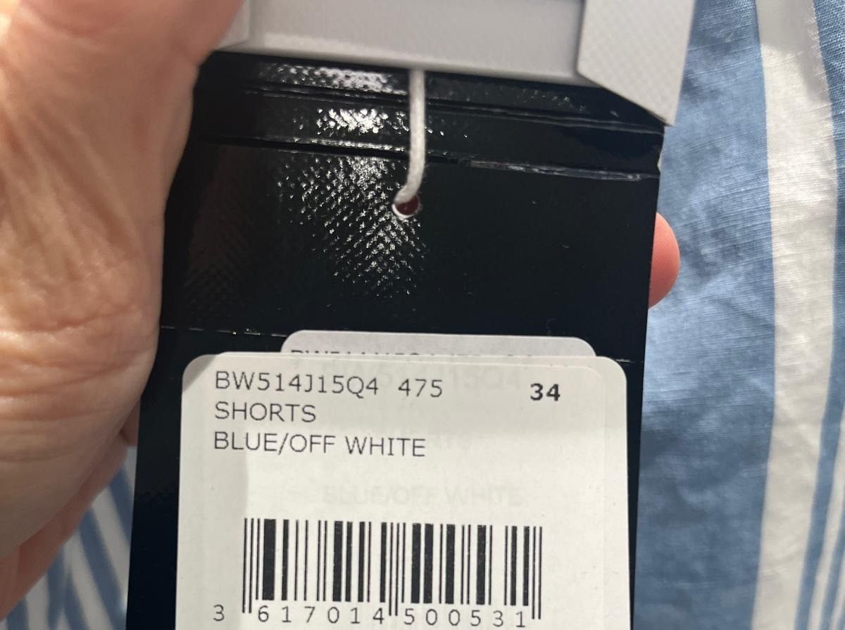 Givenchy oc11z0725 Shorts in Blue/Off White Size 24" / US 00 / IT 34 - 4 Thumbnail