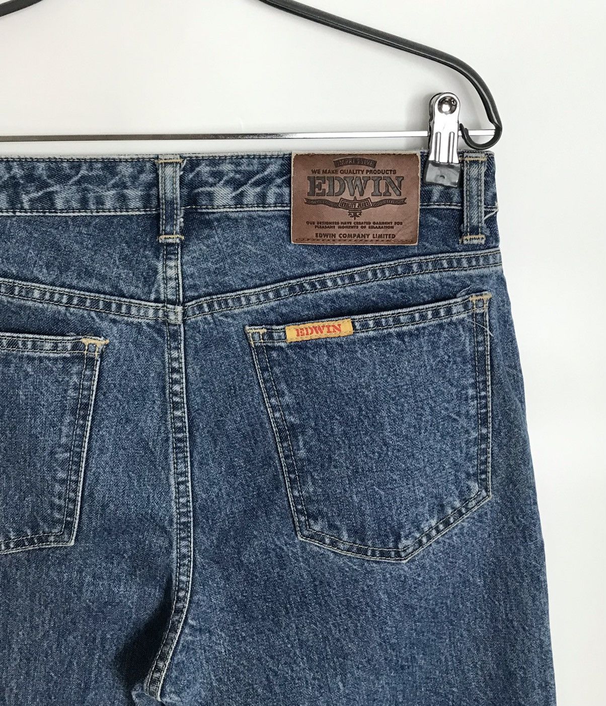 Edwin Edwin Vintage 90s Jeans London Slim Men's 31x32 Washed Blue Size US 31 - 4 Thumbnail