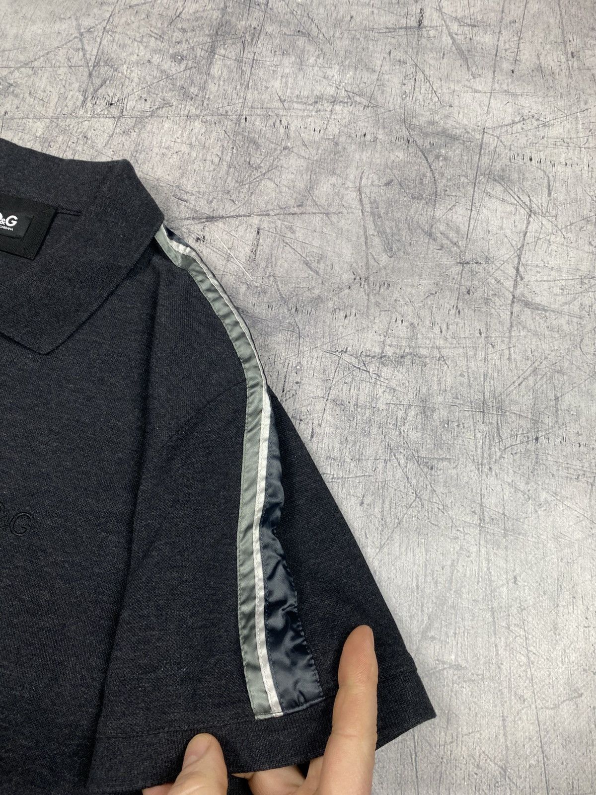 Dolce & Gabbana D&G Dolce & Gabbana Dark Gray Polo Shirt IT54 Size US L / EU 52-54 / 3 - 9 Thumbnail
