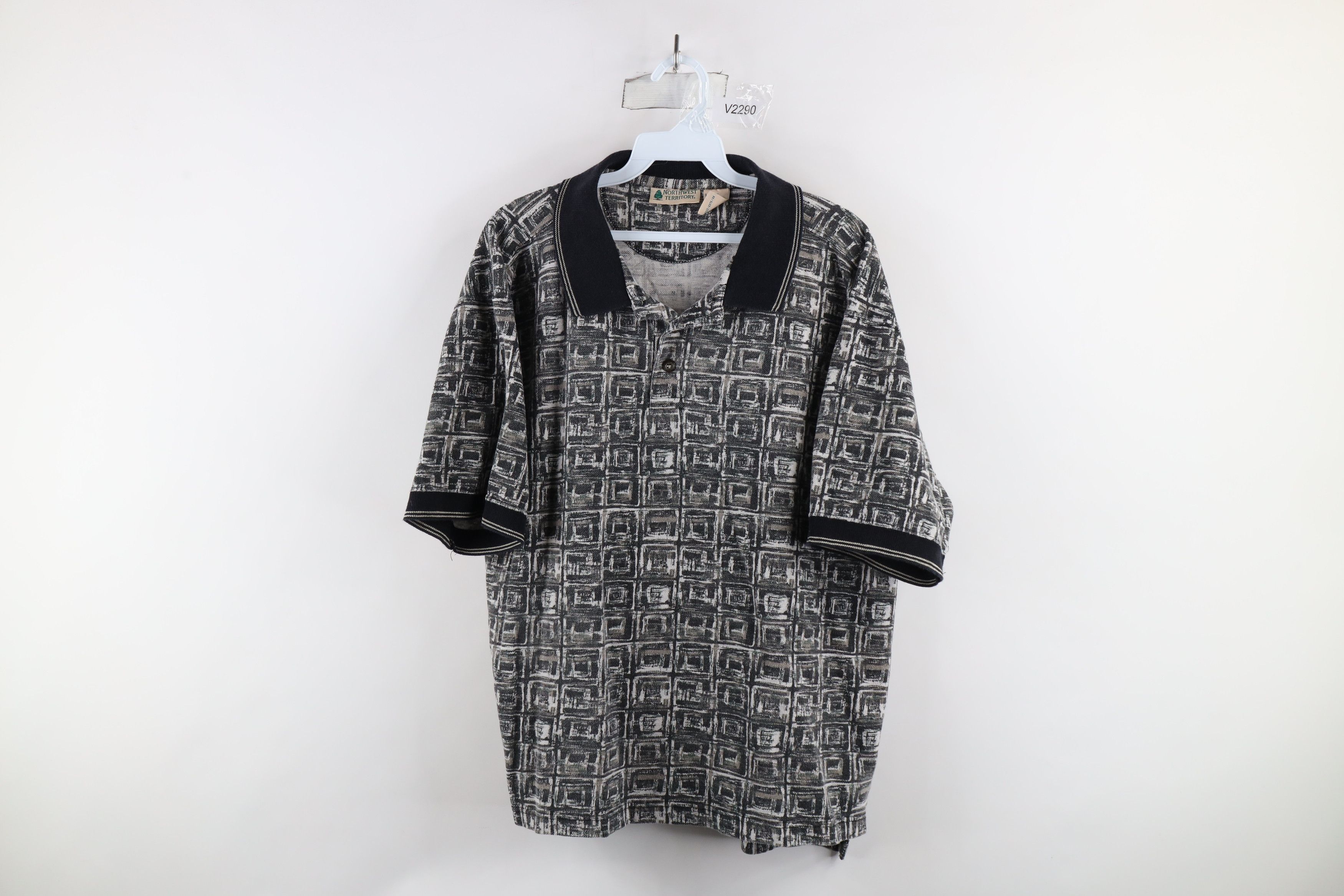 Vintage Vintage 90s Streetwear Collared Short Sleeve Polo Shirt Size US L / EU 52-54 / 3 - 1 Thumbnail