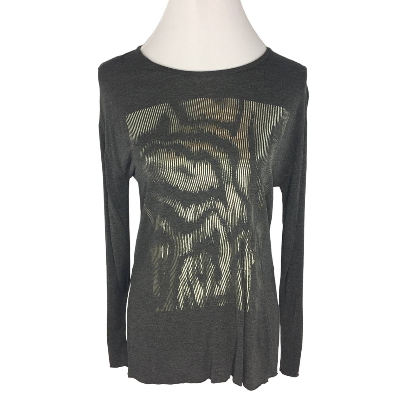 Zara Zara W&B Women's Tee Long Sleeve Graphic Size Small Size S / US 4 / IT 40 - 6 Thumbnail