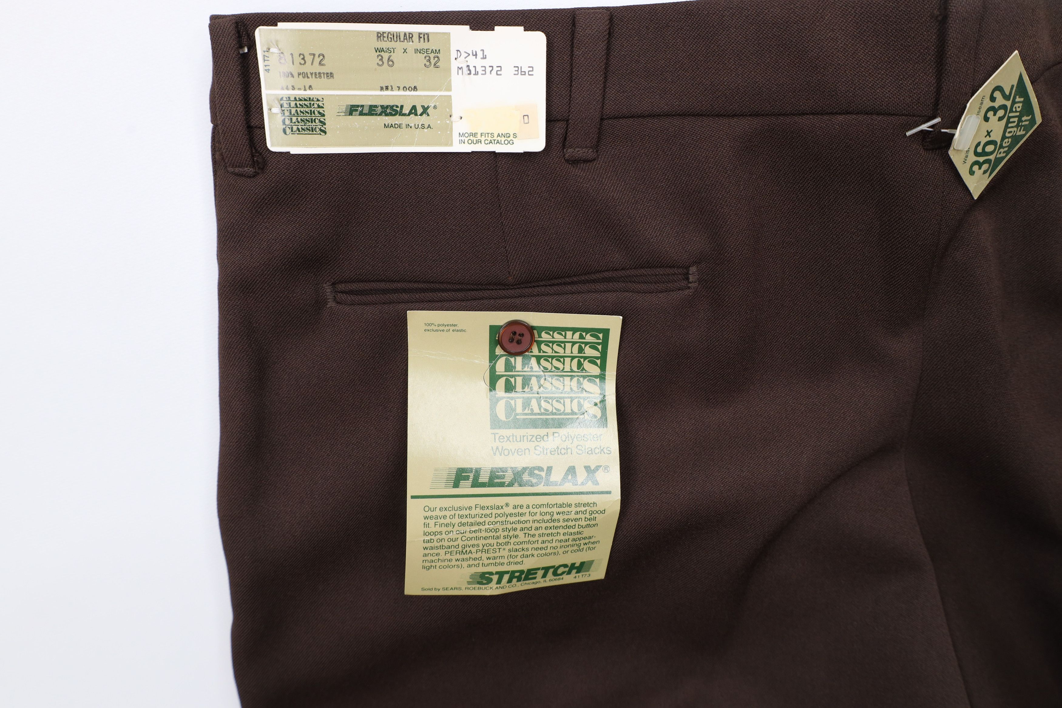 Vintage Deadstock Vintage 70s Streetwear Leg Bell Bottoms Pants USA Size US 36 / EU 52 - 13 Thumbnail